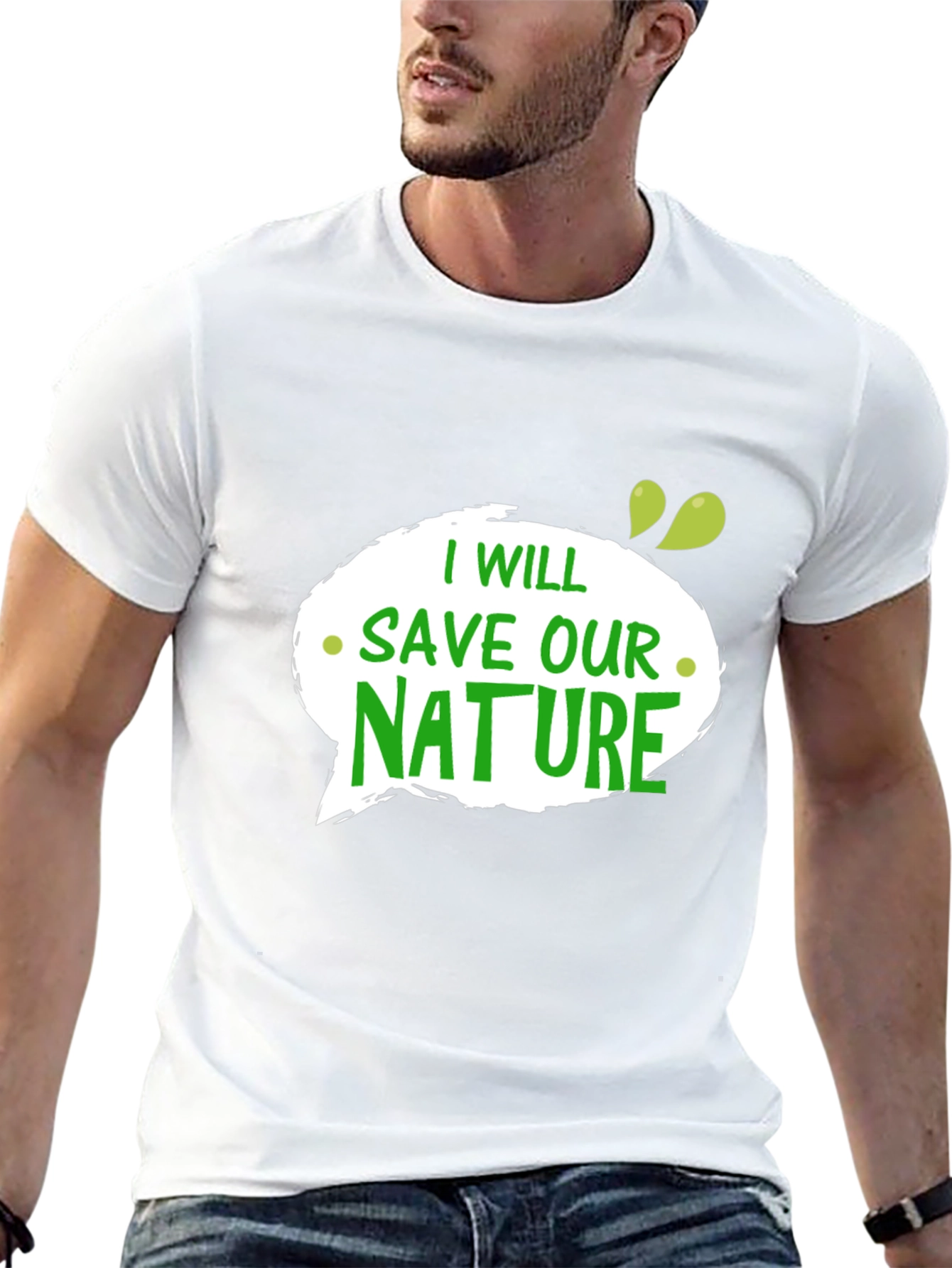 Eco-Friendly Save Our Nature Graphic Tee