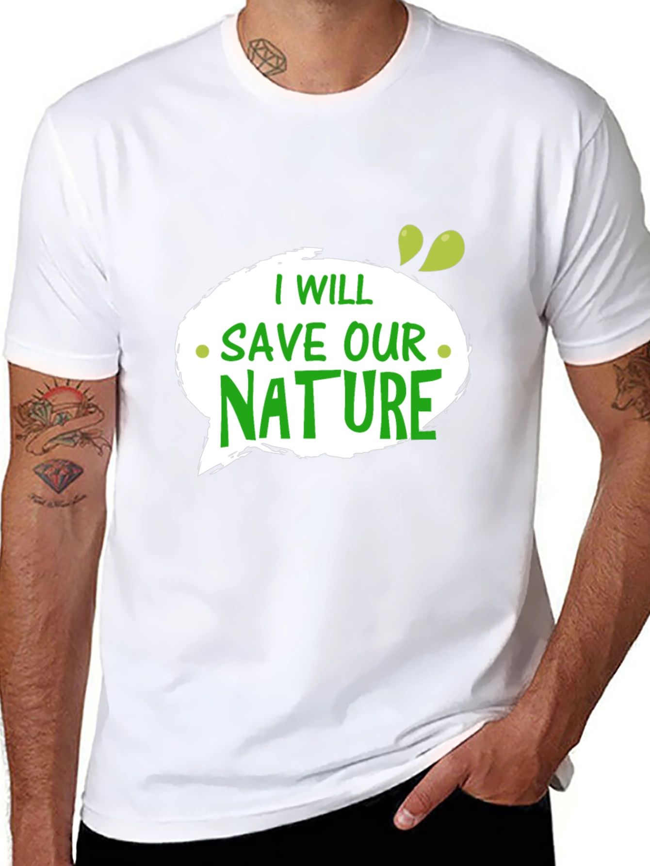 Eco-Friendly Save Our Nature Graphic Tee