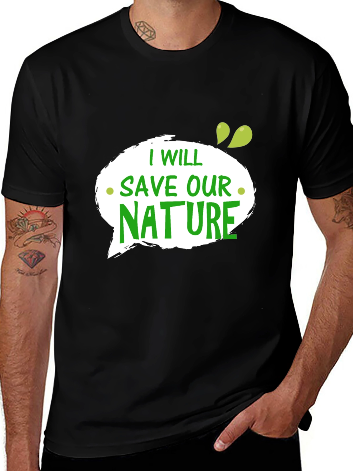 Eco-Friendly Save Our Nature Graphic Tee