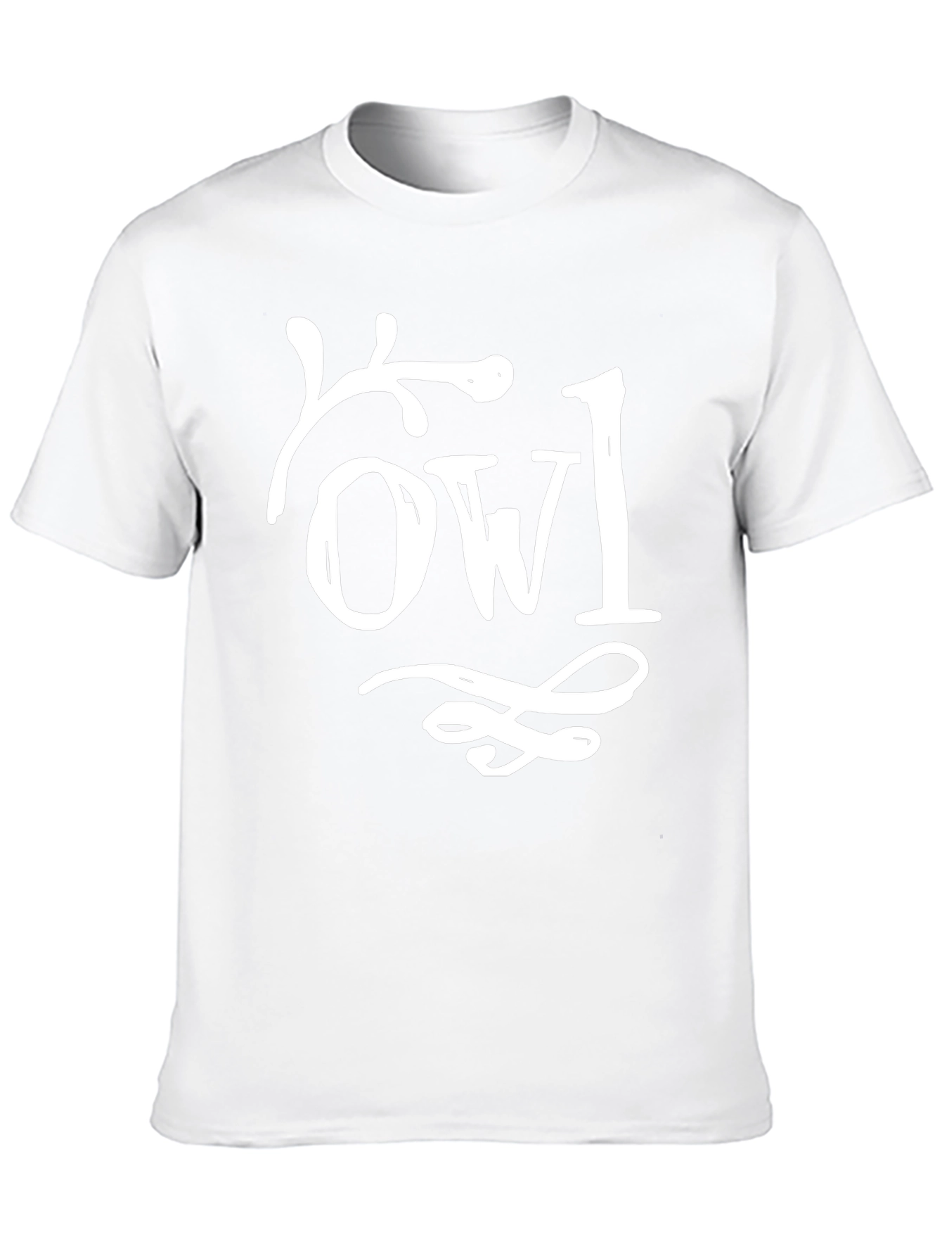 Unique Owl Graphic Black Cotton T-Shirt