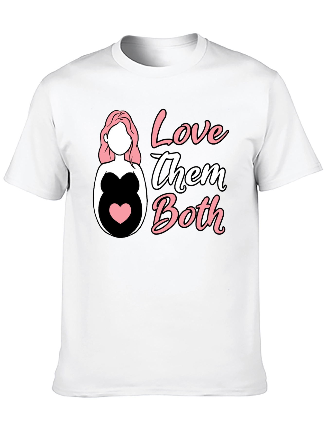 Love Them Both Pregnancy T-Shirt