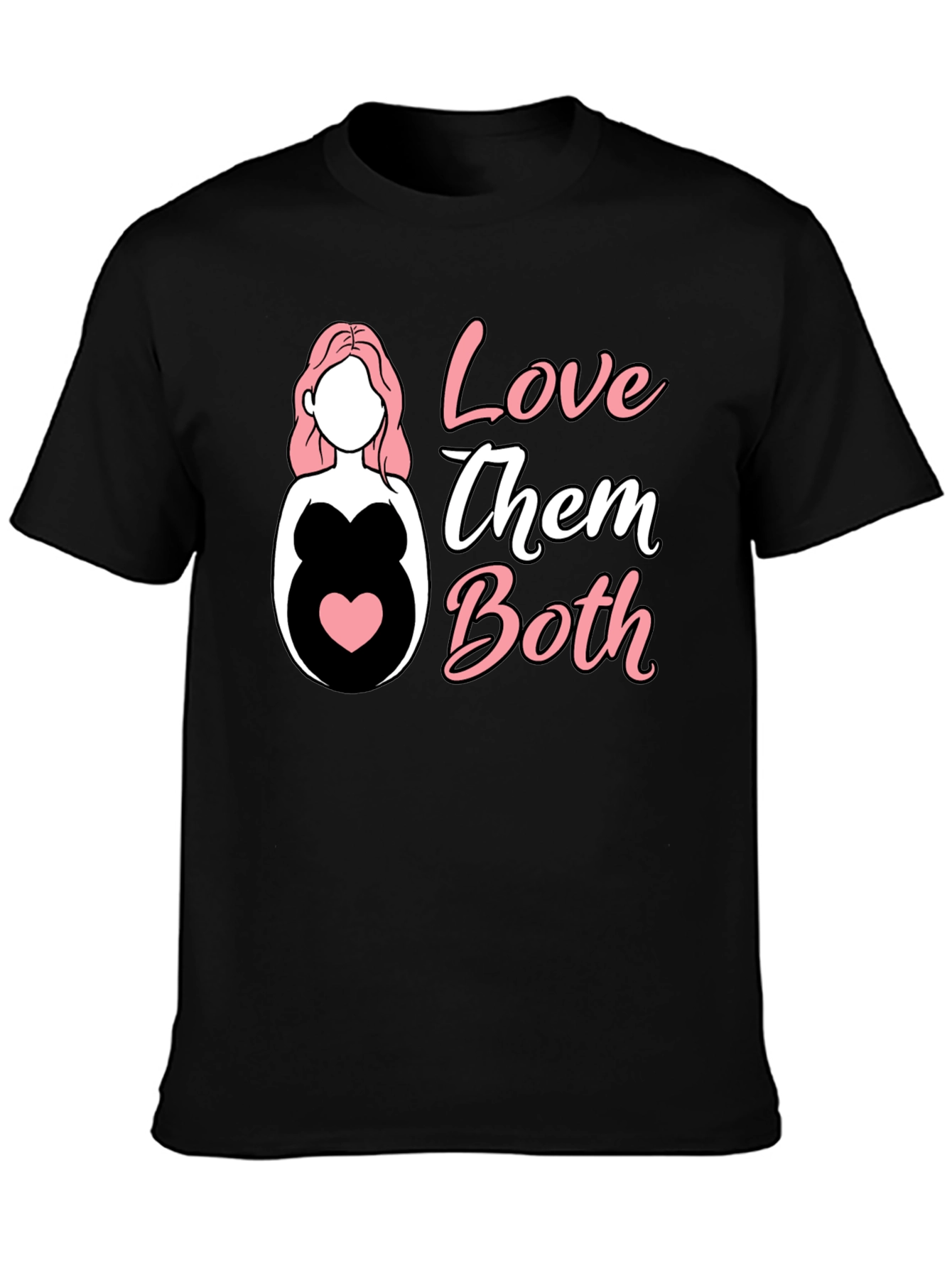 Love Them Both Pregnancy T-Shirt