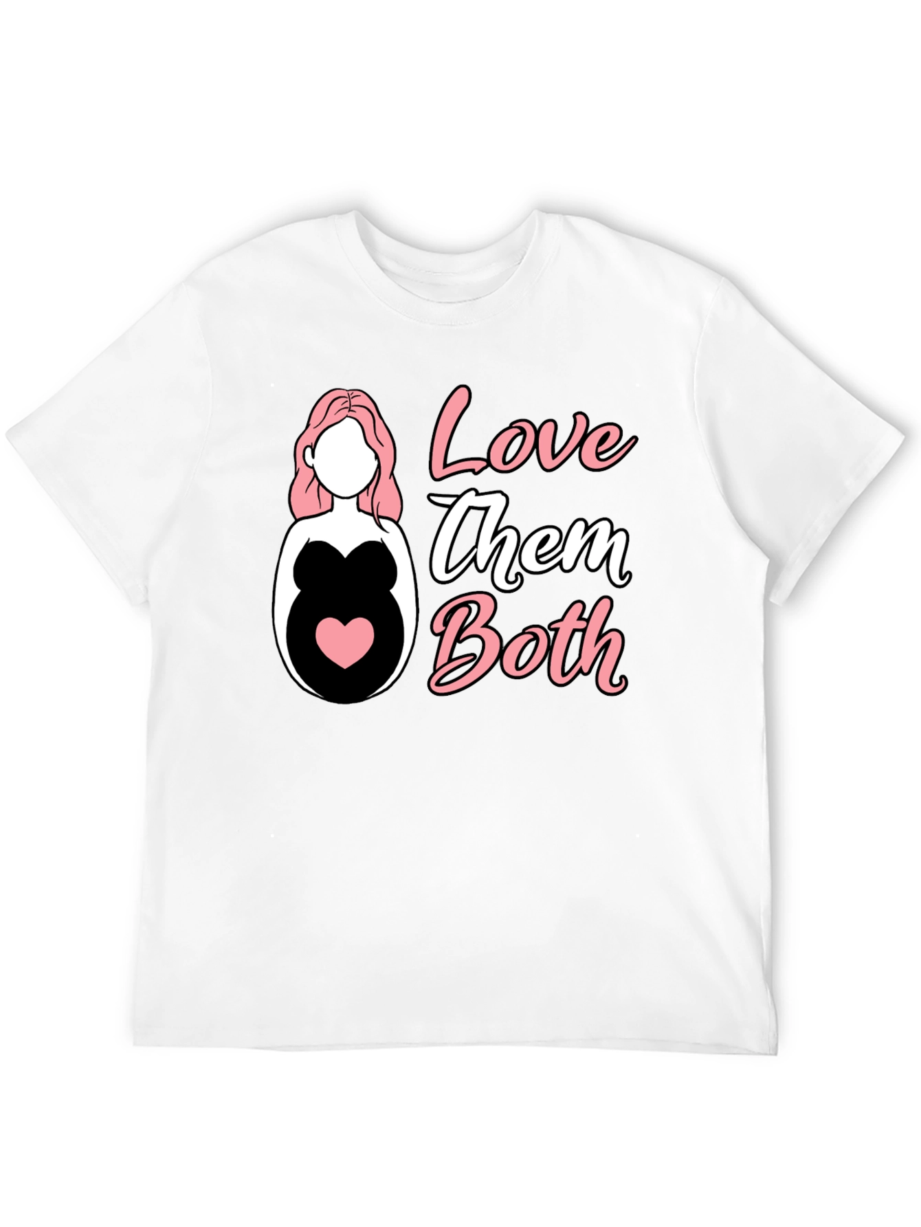 Love Them Both Pregnancy T-Shirt