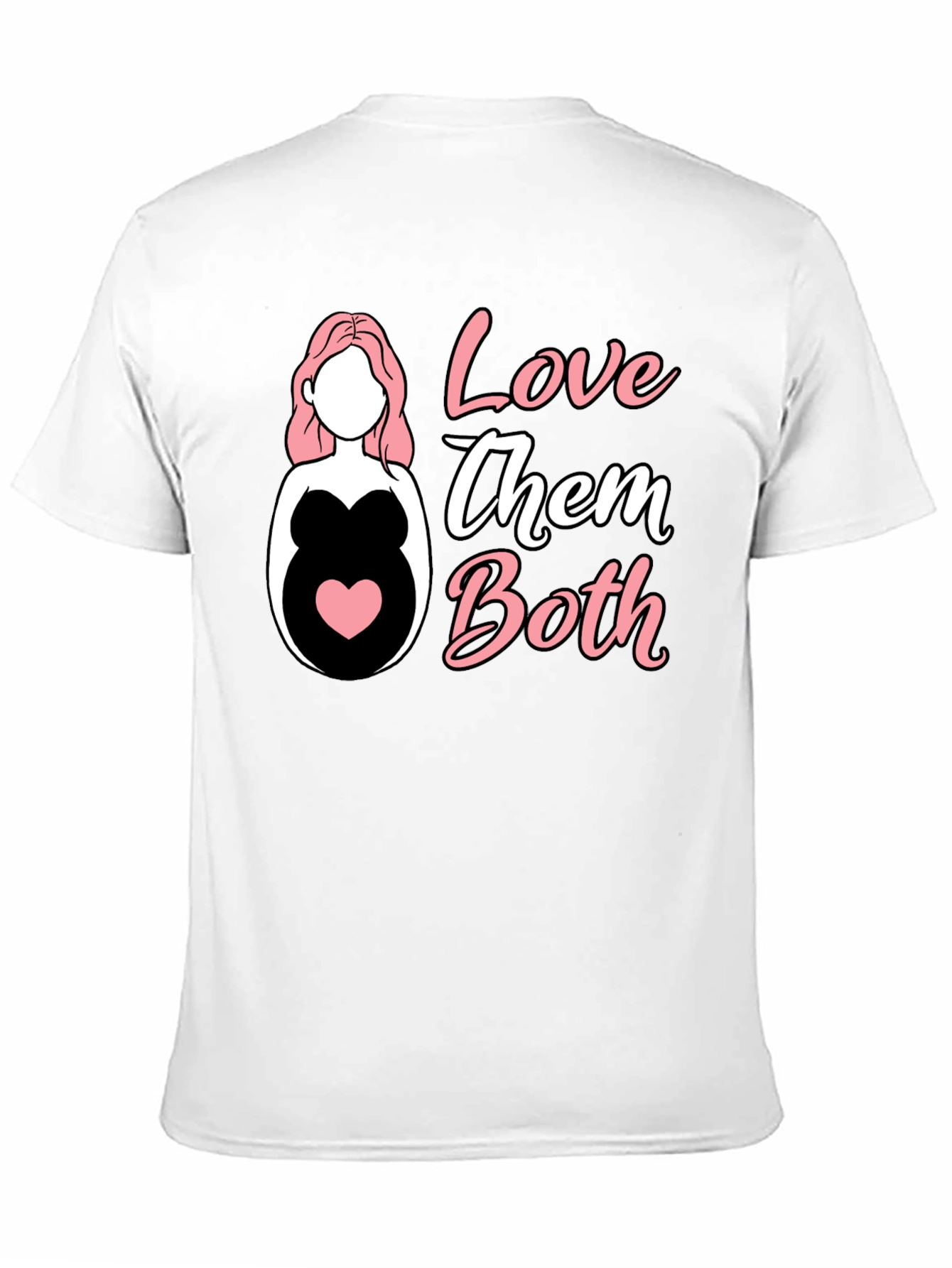 Love Them Both Pregnancy T-Shirt