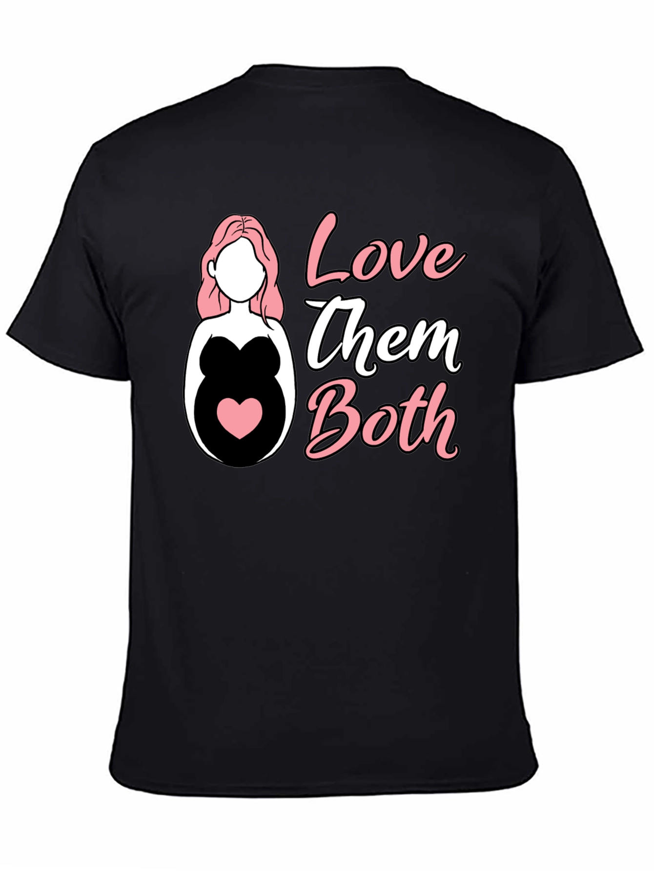 Love Them Both Pregnancy T-Shirt