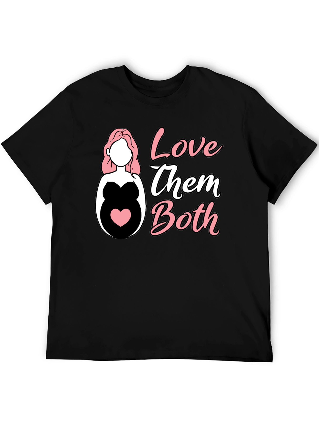Love Them Both Pregnancy T-Shirt