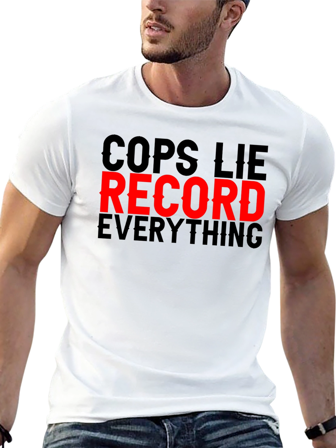 Cops Lie Record Everything Graphic Tee