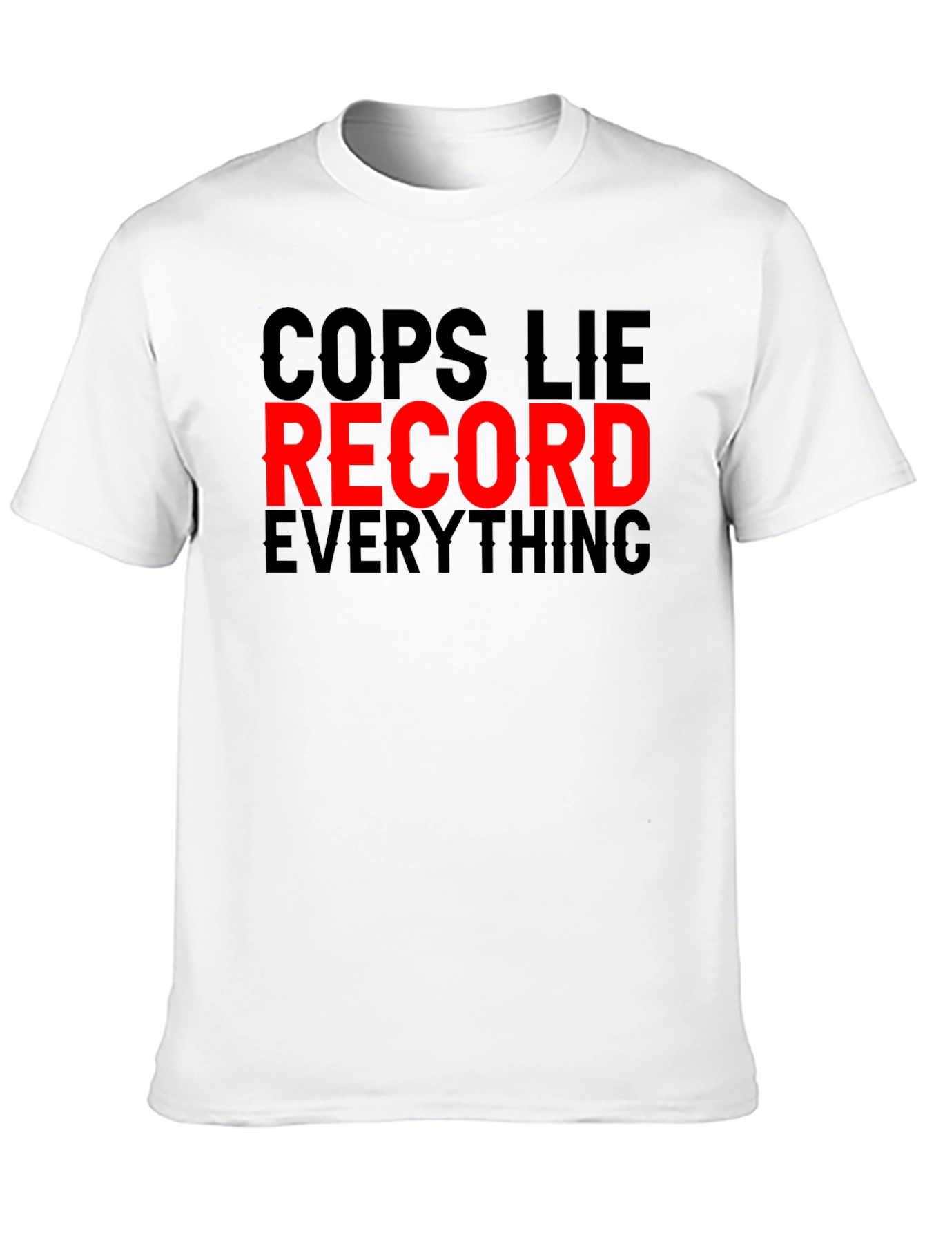 Cops Lie Record Everything Graphic Tee