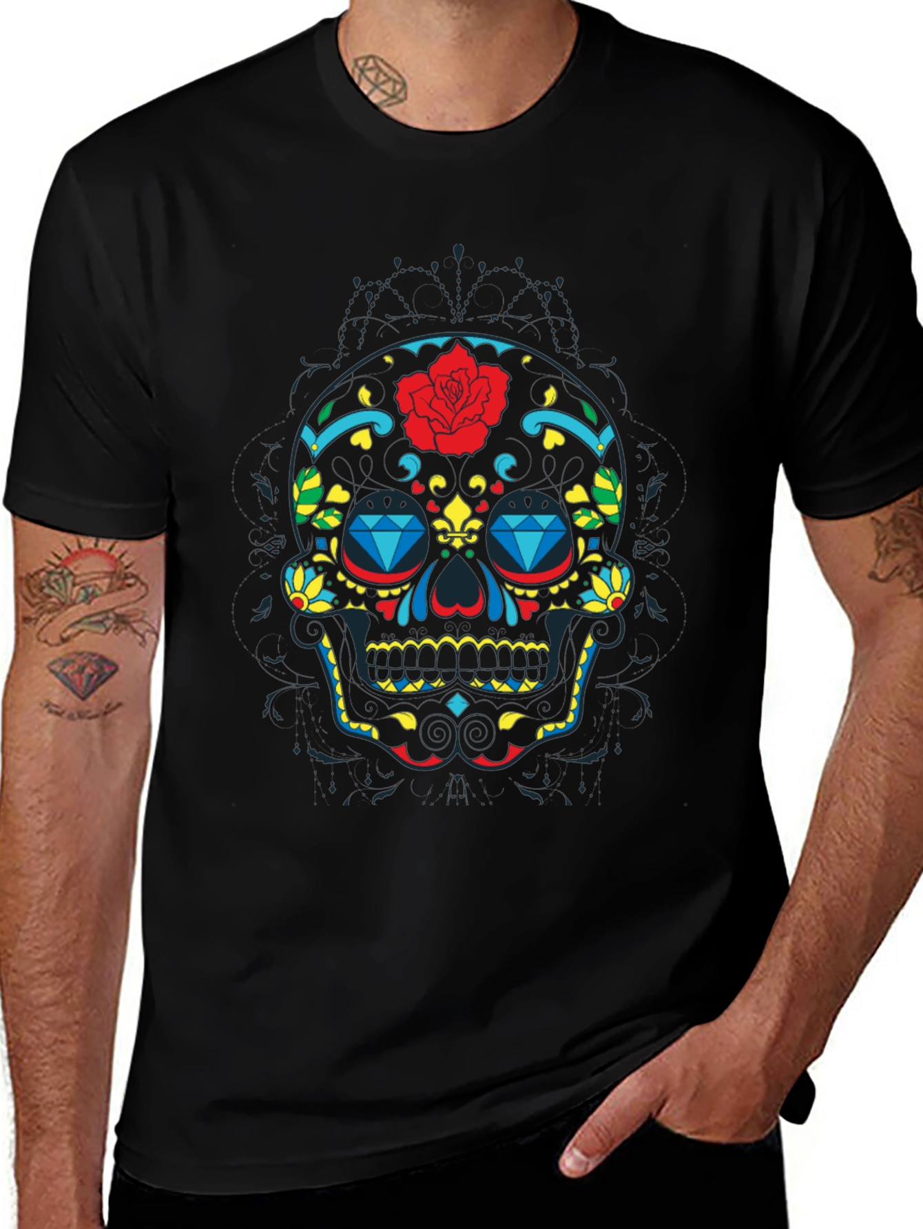 Sugar Skull Graphic T-Shirt - Dia de los Muertos