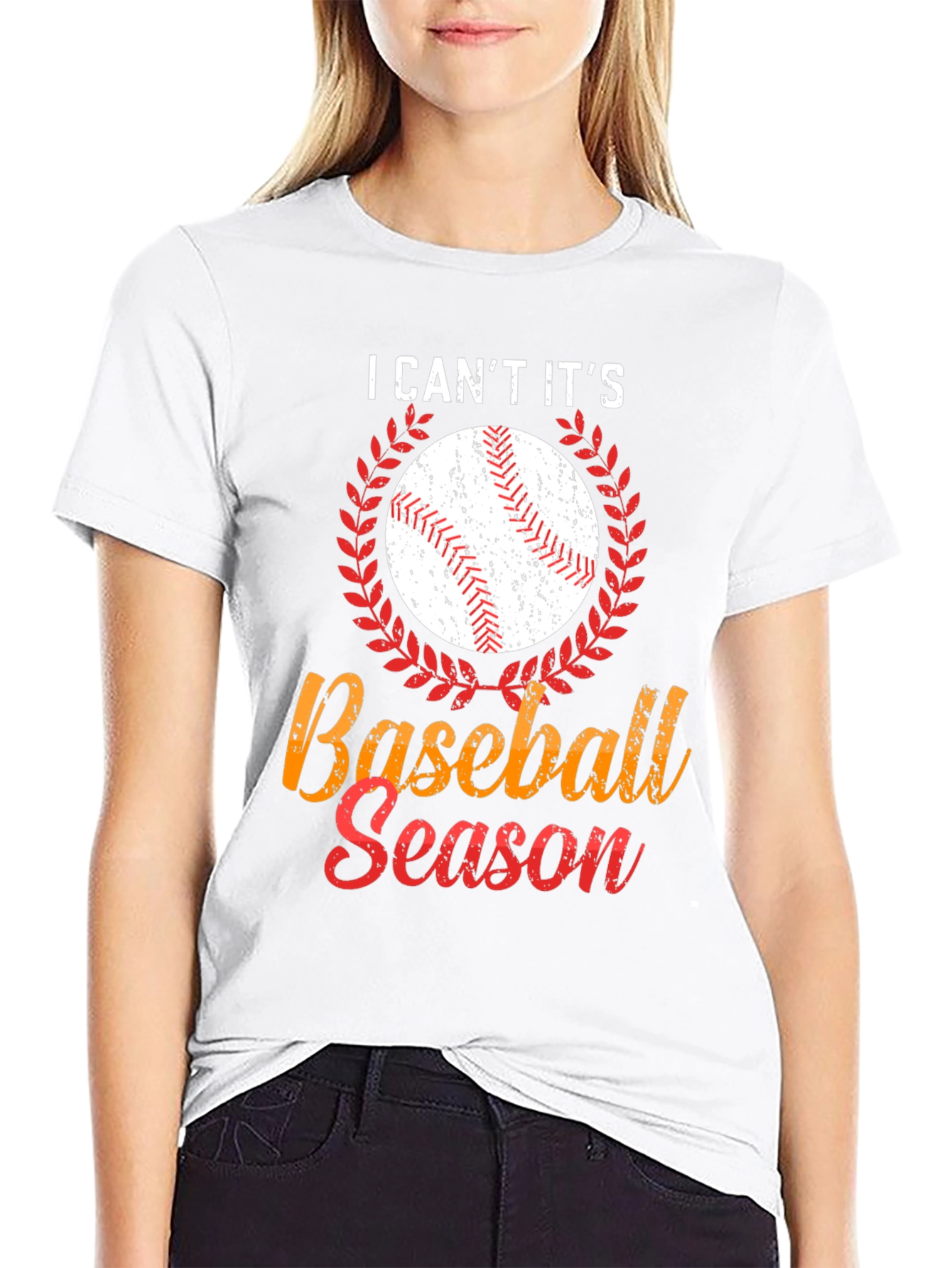 I Cant Its Baseball Season Graphic T-Shirt