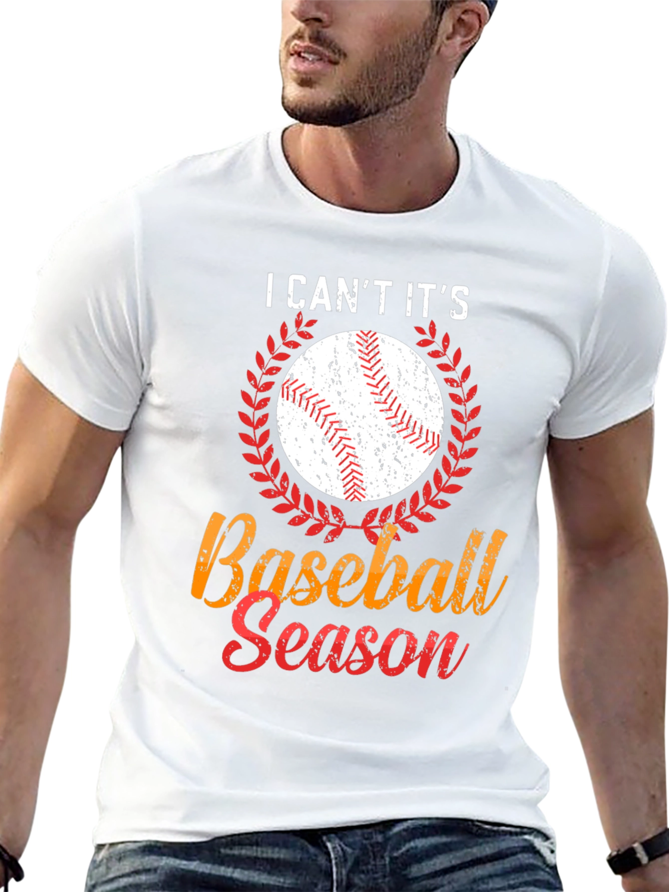 I Cant Its Baseball Season Graphic T-Shirt