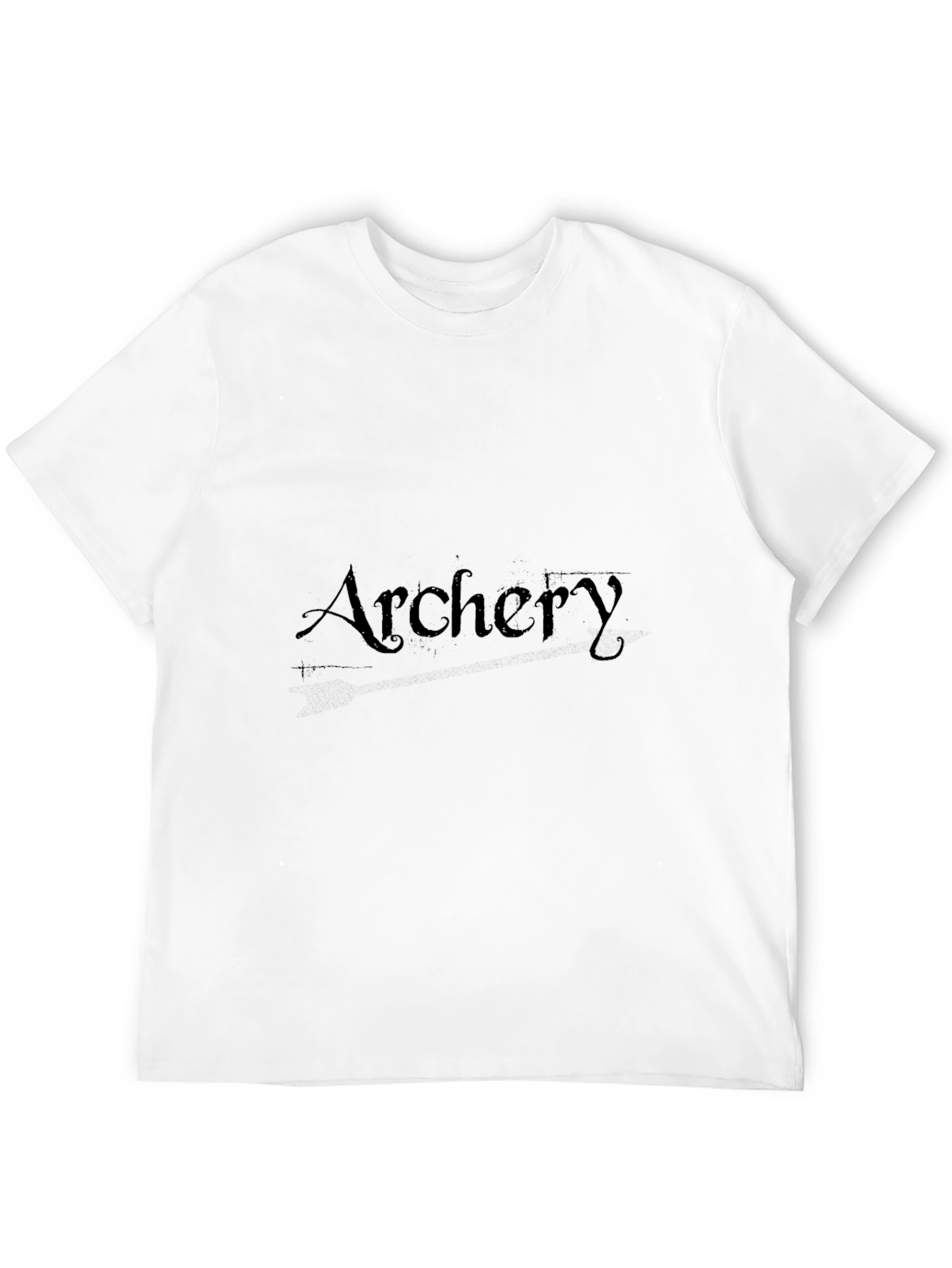 Archery Graphic Tee - Black Cotton T-Shirt