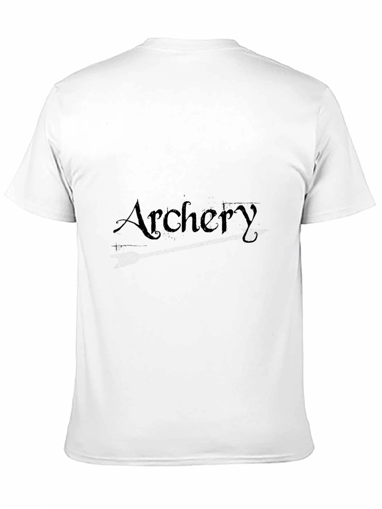 Archery Graphic Tee - Black Cotton T-Shirt