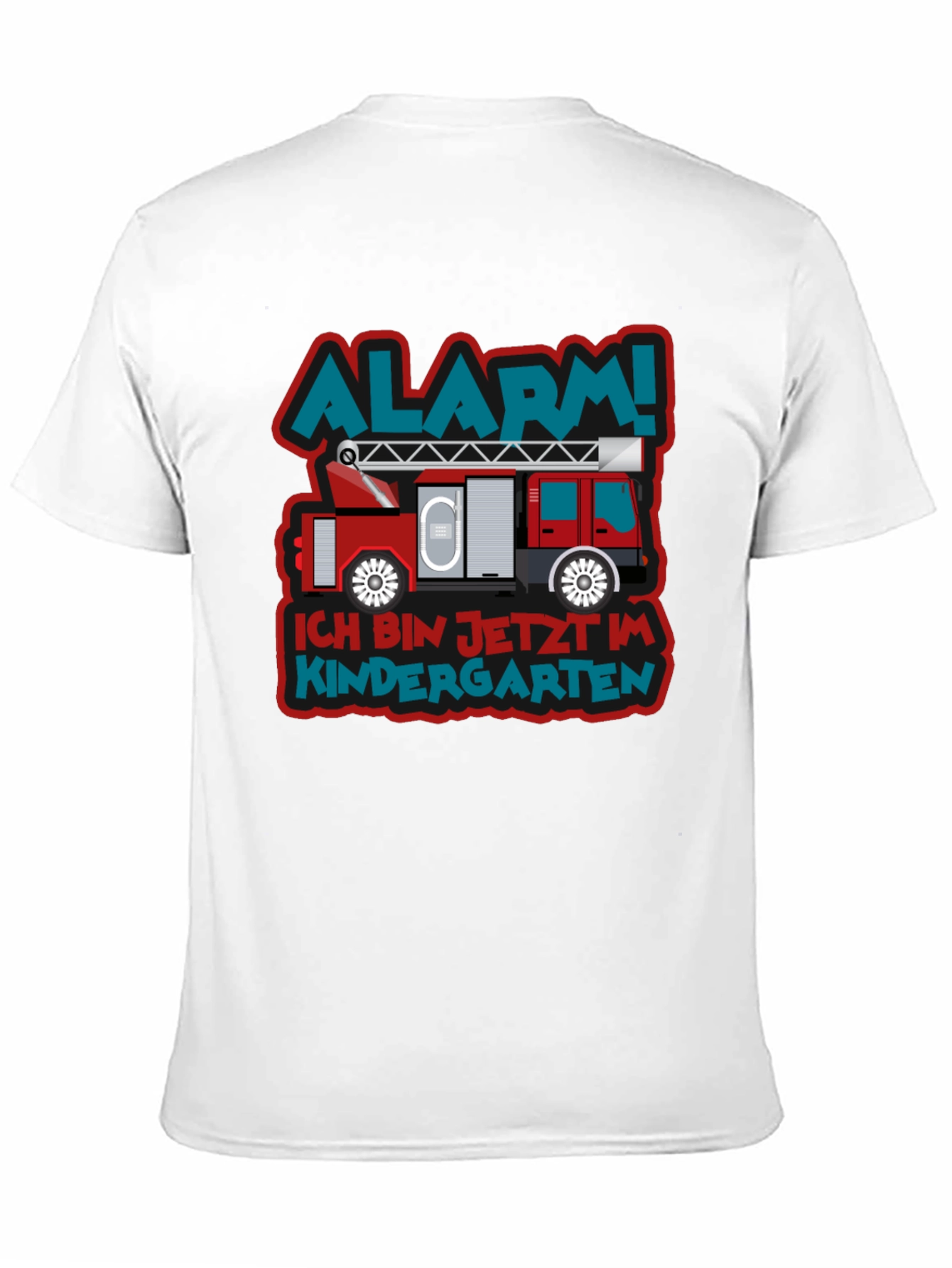 Alarm! Kindergarten Fire Truck T-Shirt