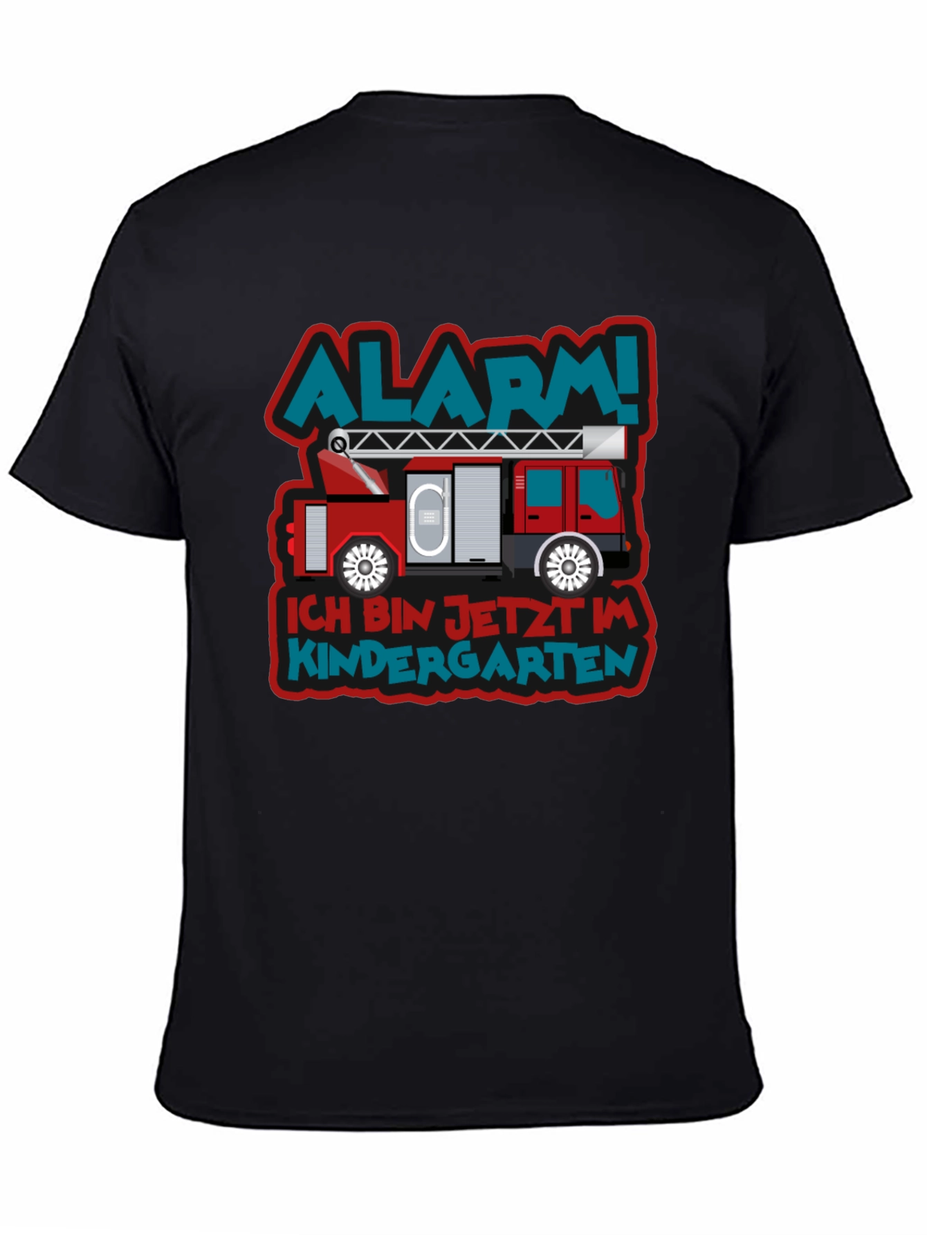 Alarm! Kindergarten Fire Truck T-Shirt