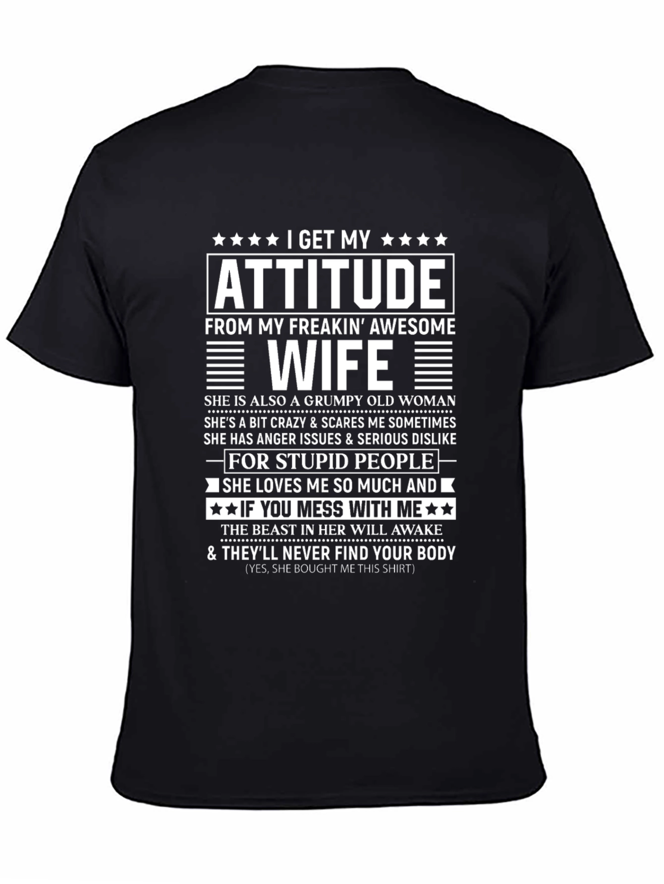 Funny Awesome Wife Graphic T-Shirt