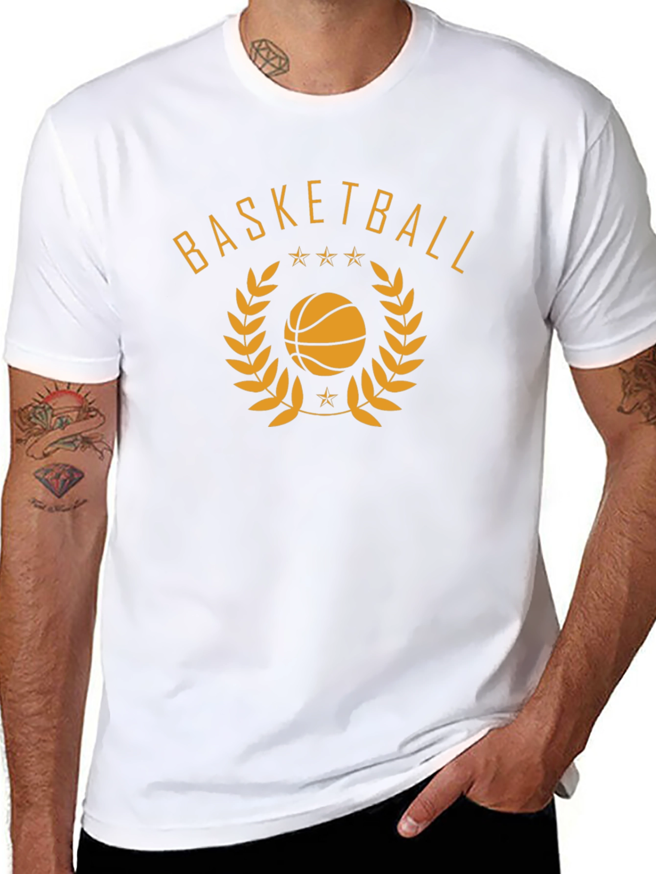 Basketball Graphic T-Shirt - Black