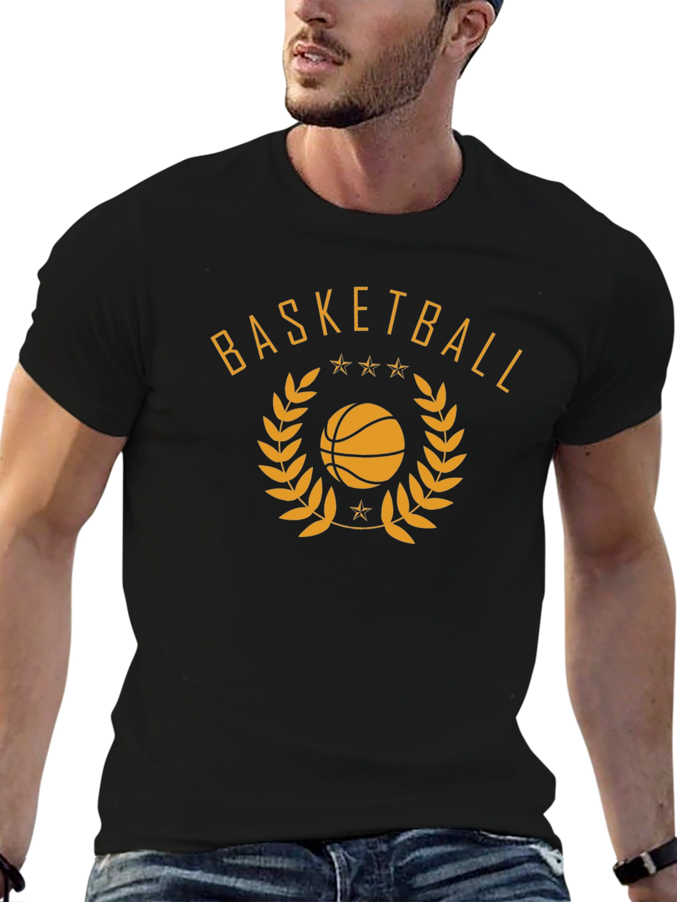 Basketball Graphic T-Shirt - Black