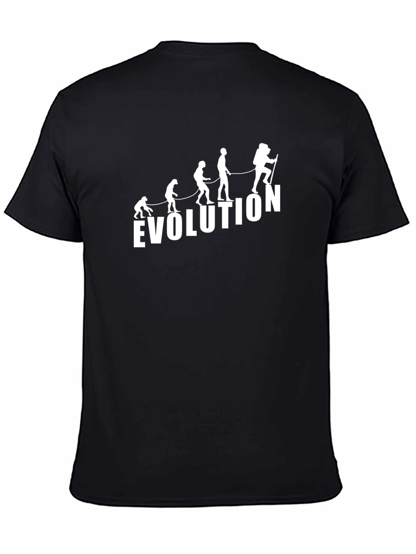 Evolution Hiker Graphic Tee - Black Cotton Blend