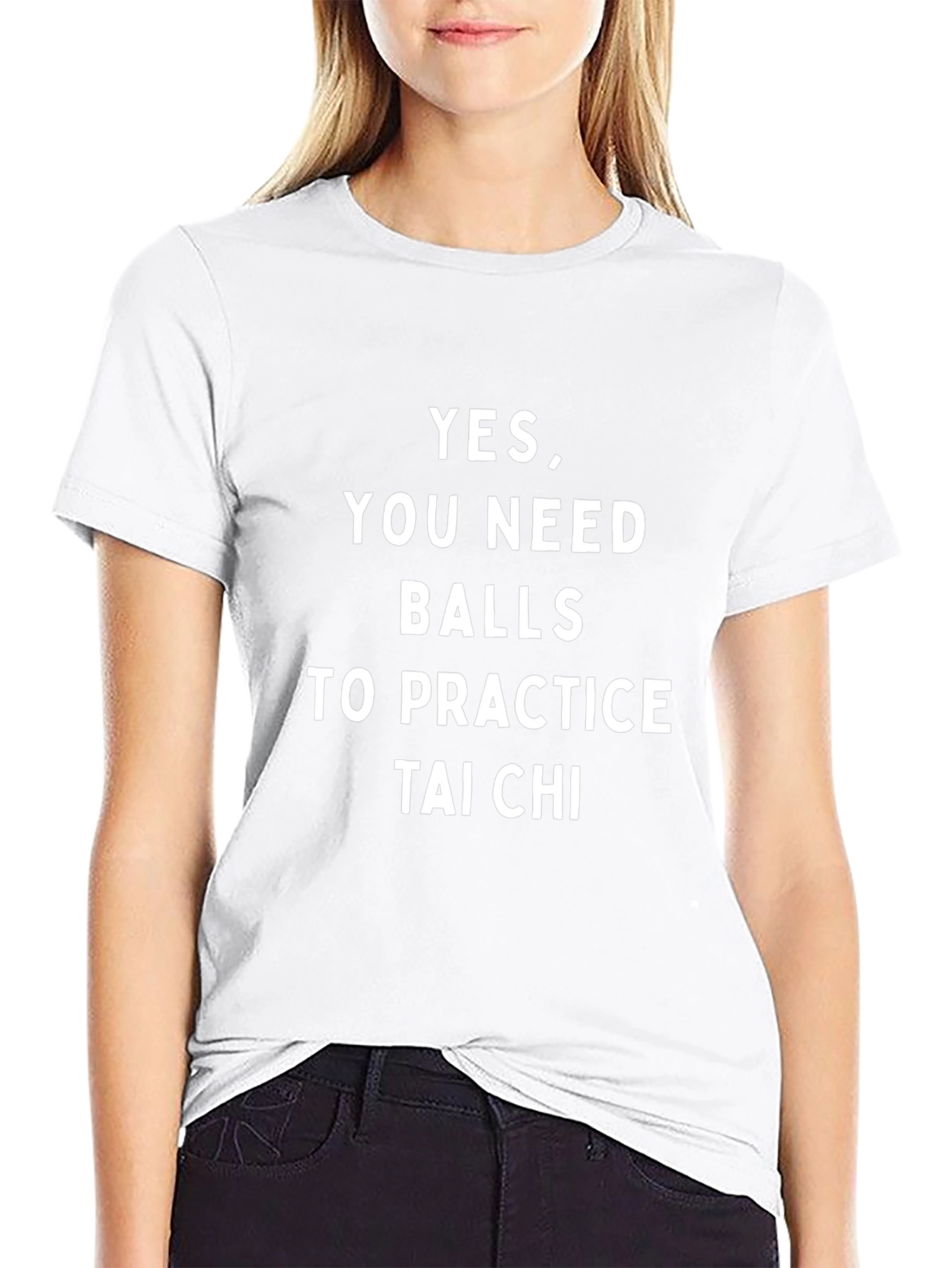 Funny Tai Chi T-Shirt - Yes You Need Balls!