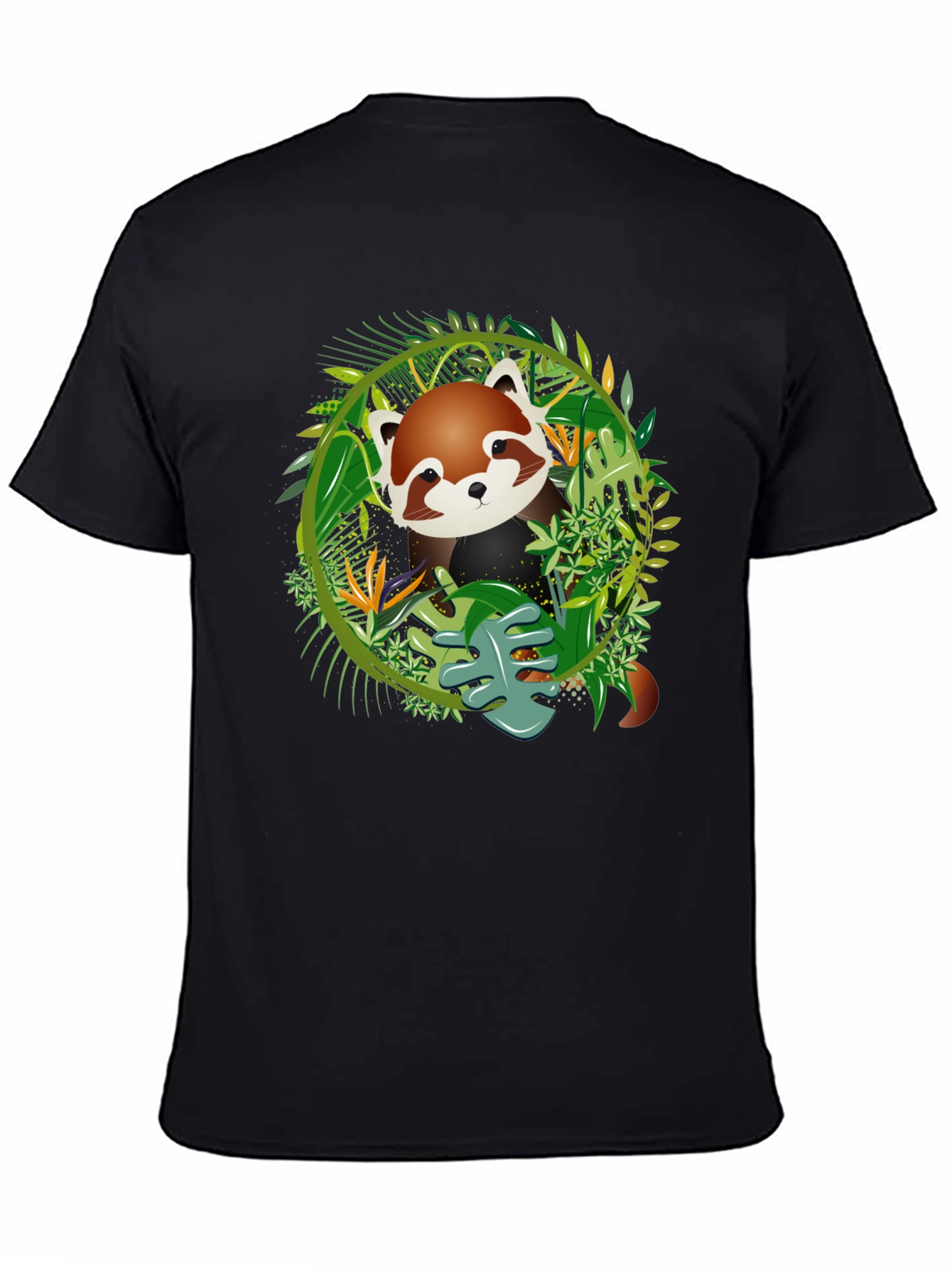 Red Panda Jungle Tee - Mens Graphic T-Shirt