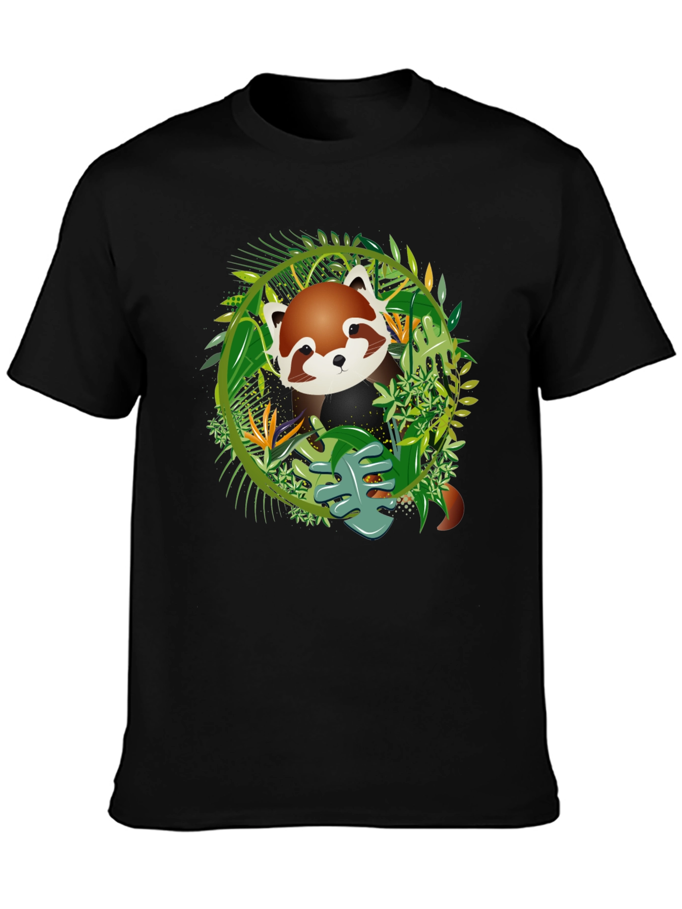 Red Panda Jungle Tee - Mens Graphic T-Shirt