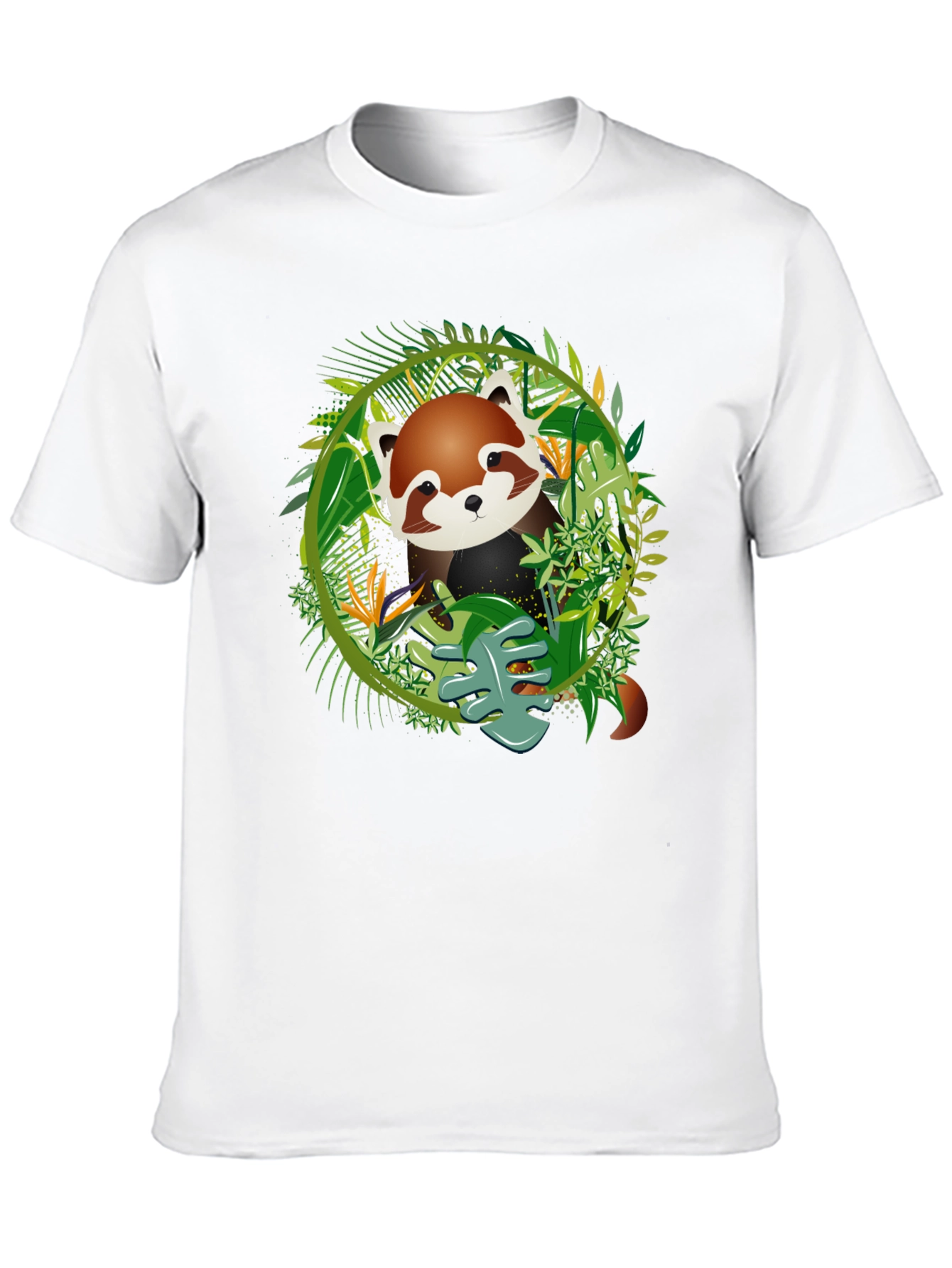 Red Panda Jungle Tee - Mens Graphic T-Shirt