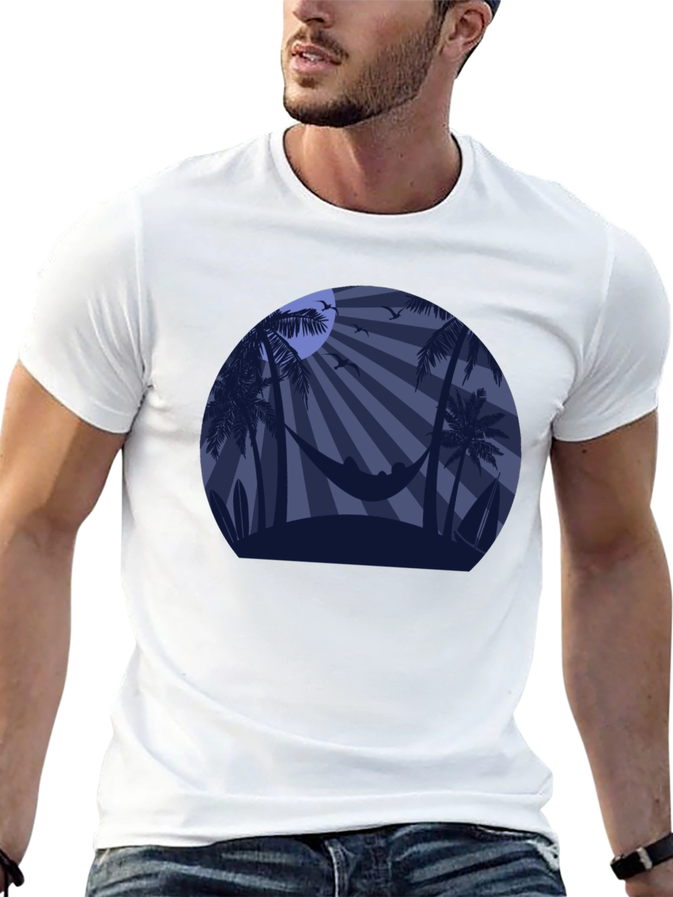 Tropical Sunset Graphic Tee - Hammock Beach Design
