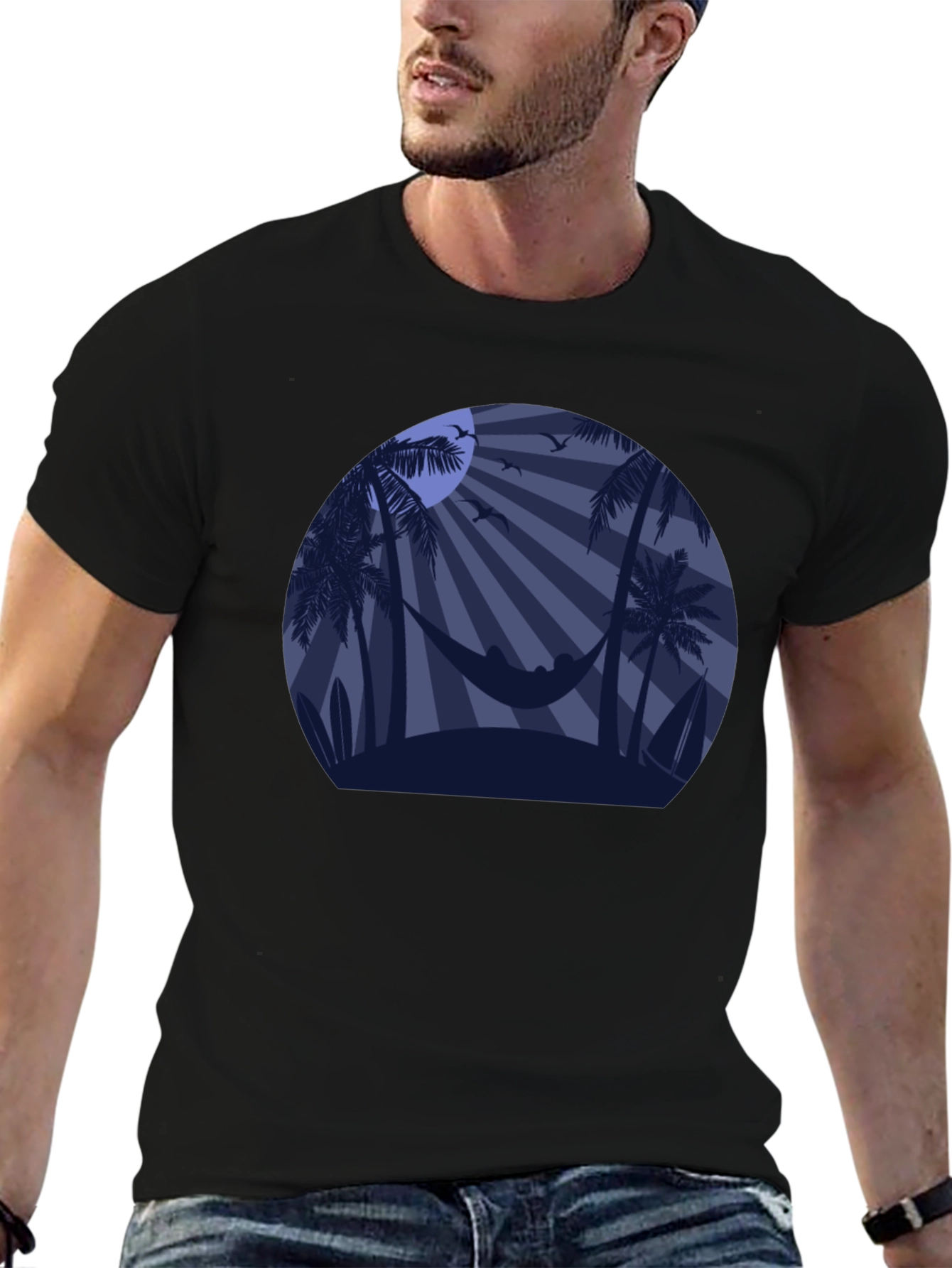 Tropical Sunset Graphic Tee - Hammock Beach Design