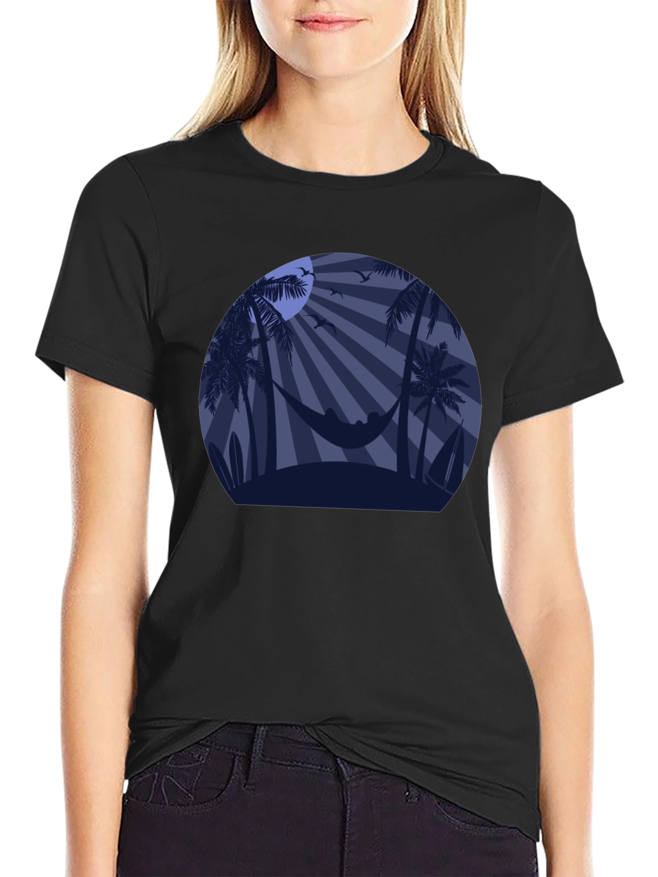 Tropical Sunset Graphic Tee - Hammock Beach Design