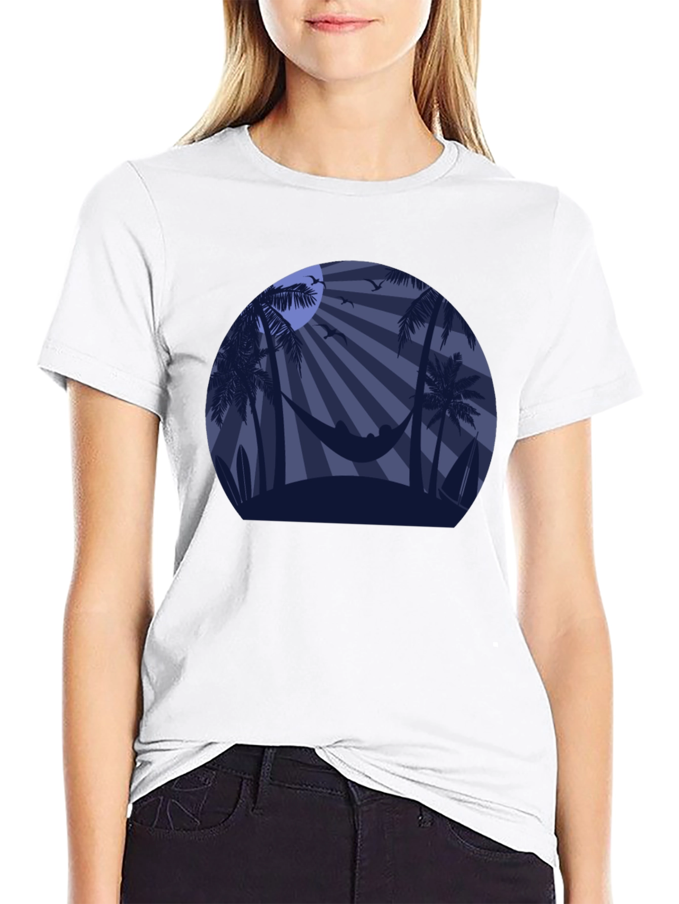 Tropical Sunset Graphic Tee - Hammock Beach Design