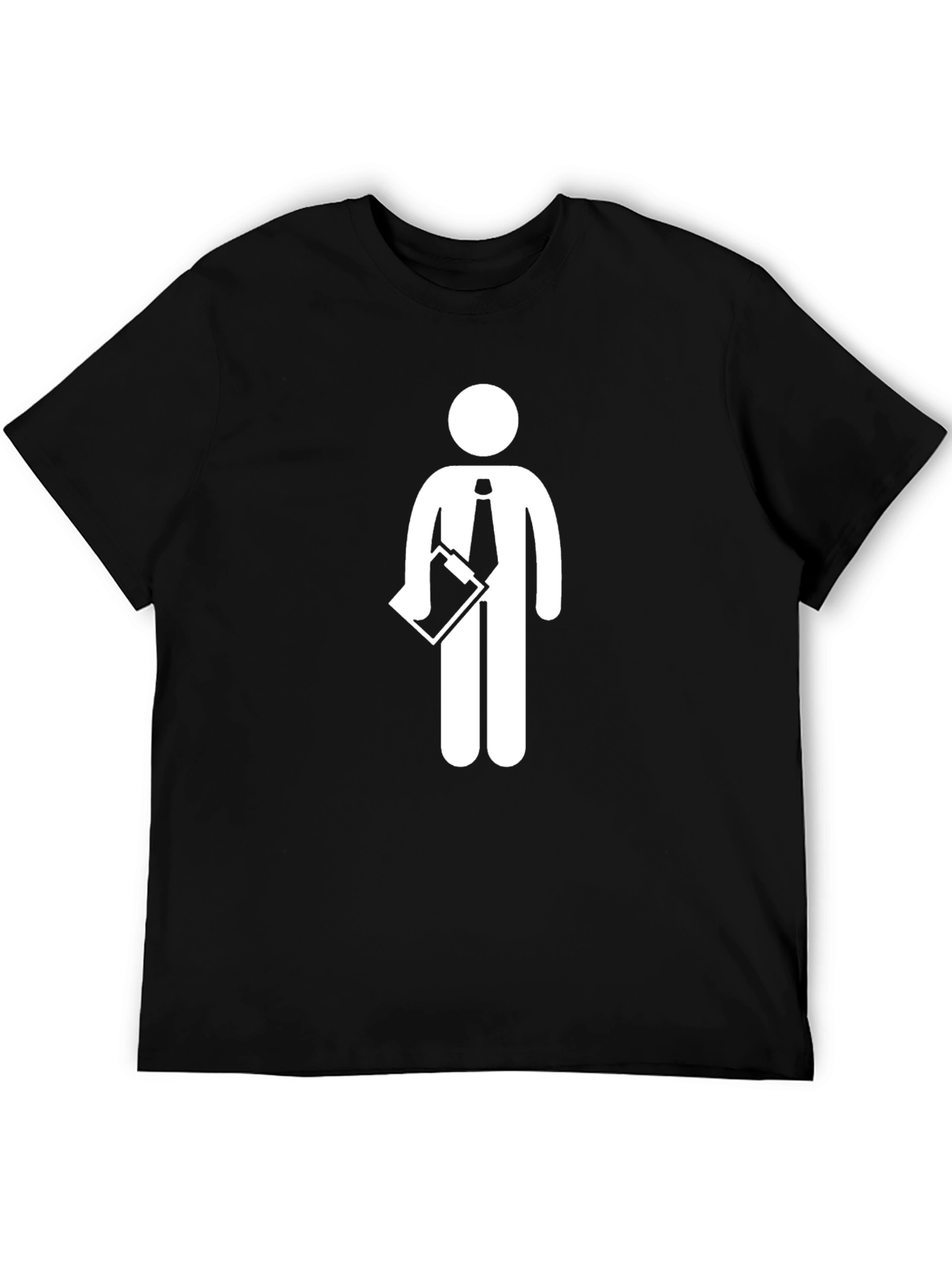 Business Man Graphic Tee - Funny Stick Figure Shirt