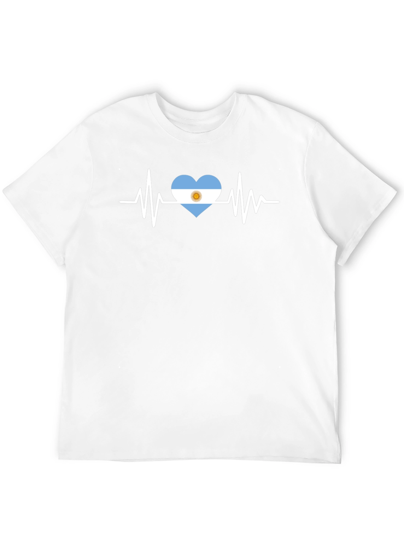 Argentina Heartbeat T-Shirt - Black