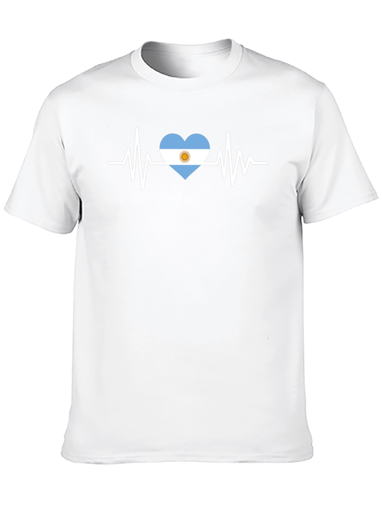 Argentina Heartbeat T-Shirt - Black