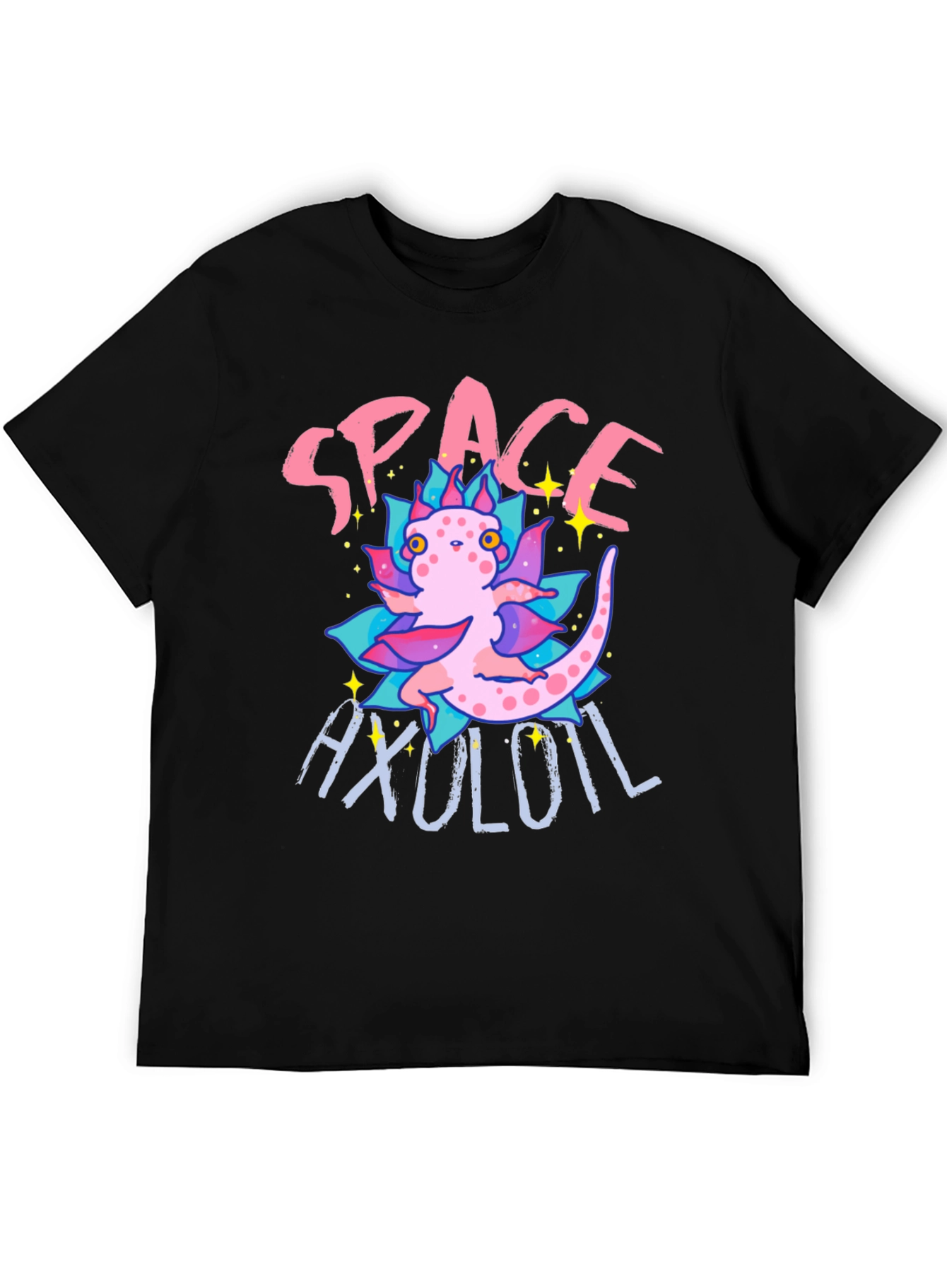 Space Axolotl T-Shirt - Cute Amphibian Tee