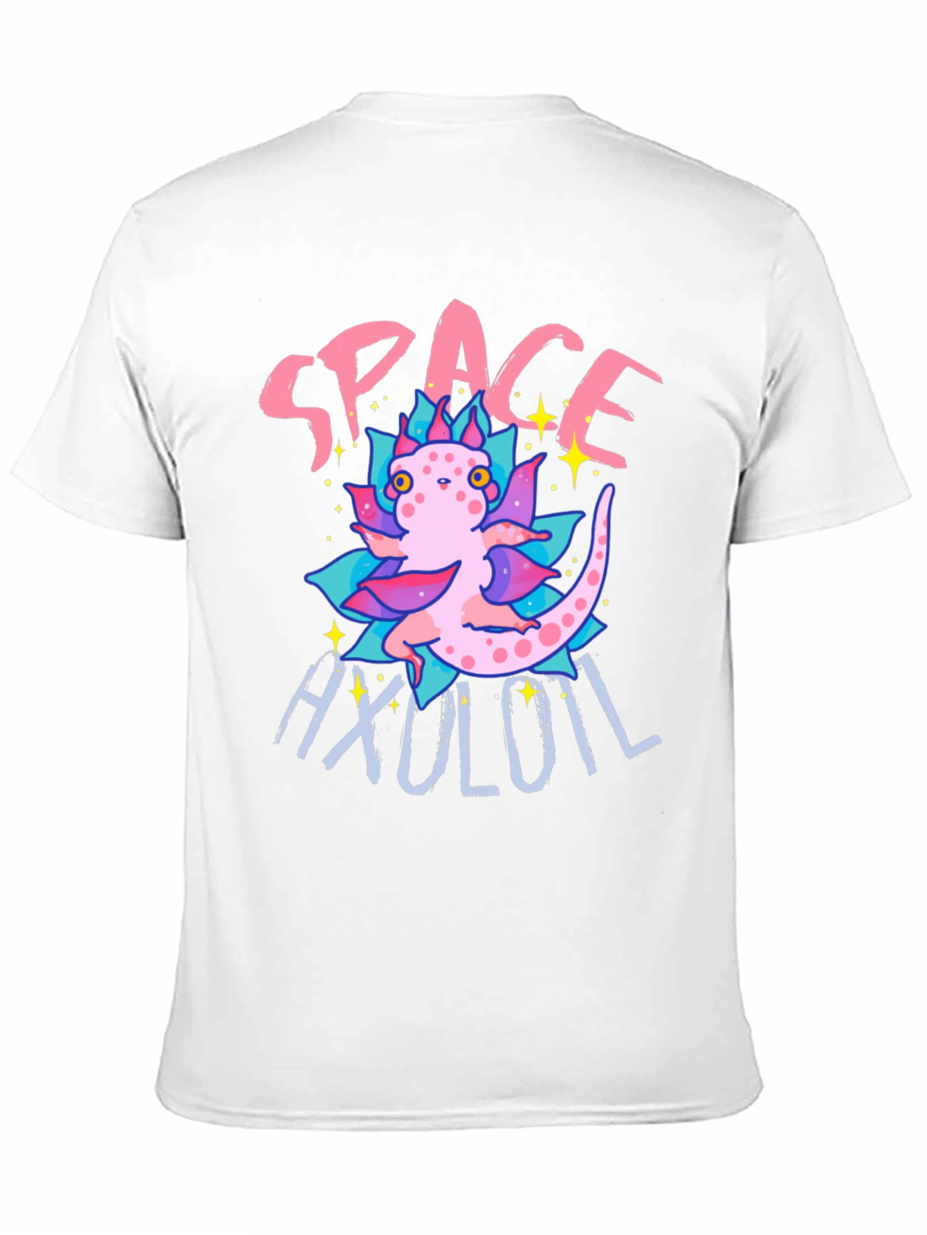 Space Axolotl T-Shirt - Cute Amphibian Tee