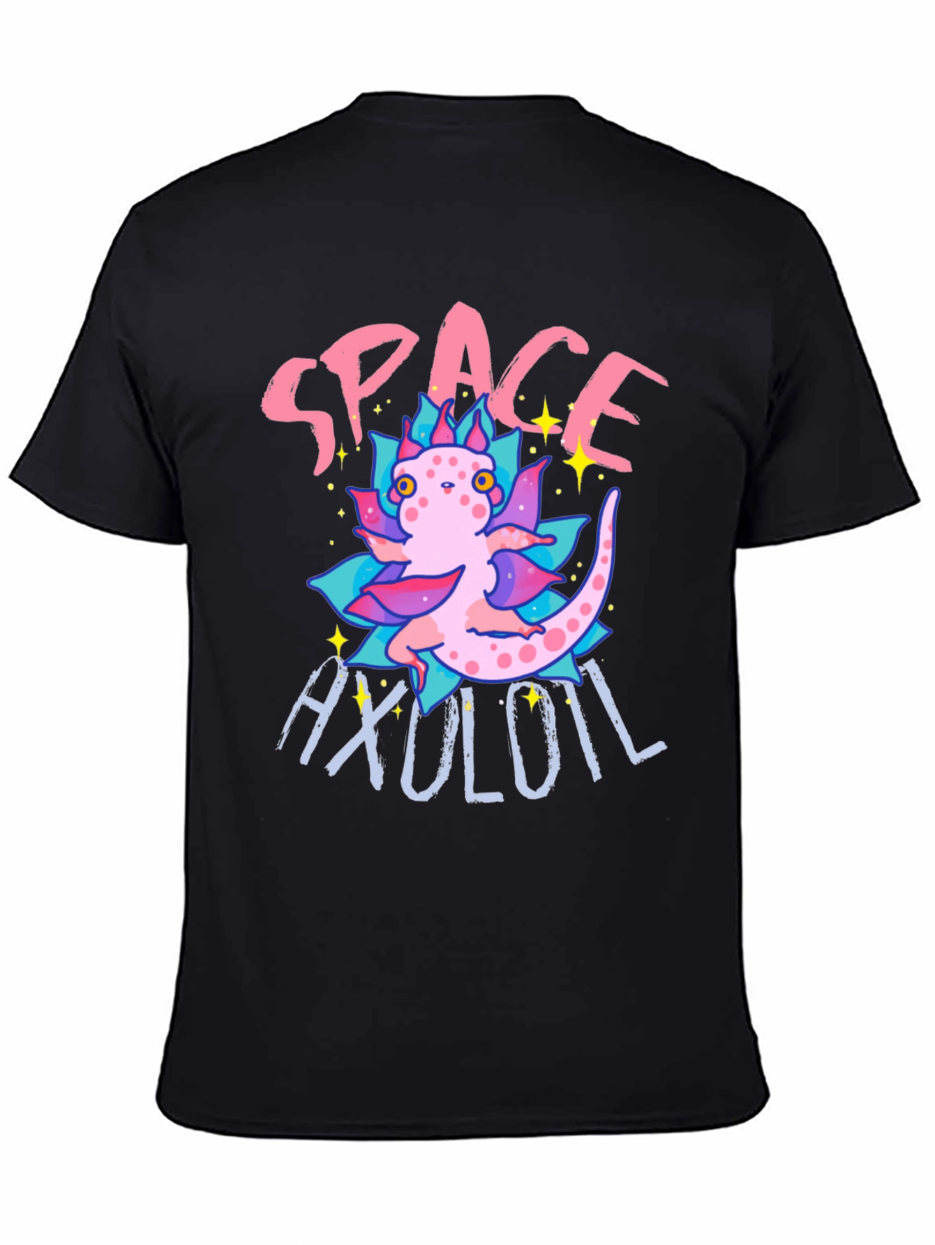 Space Axolotl T-Shirt - Cute Amphibian Tee