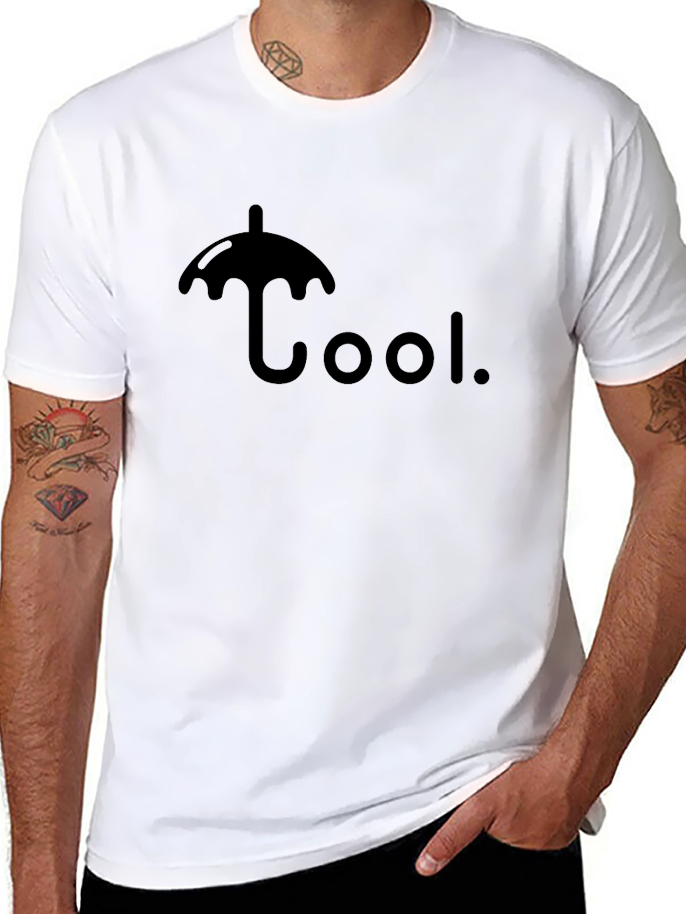 Cool Umbrella Graphic Tee - Stylish Menswear