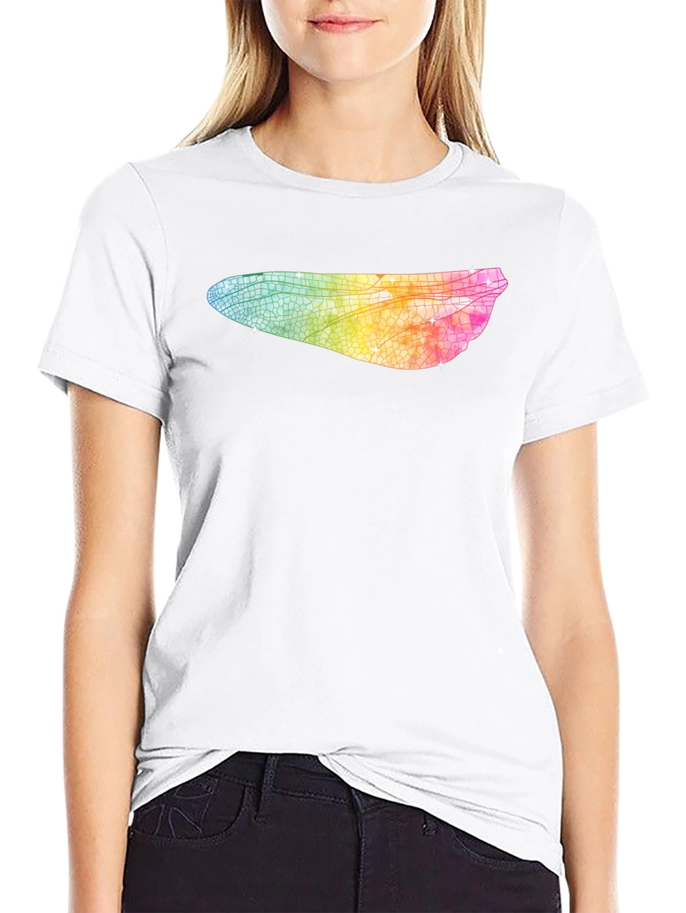 Rainbow Dragonfly Wing T-Shirt