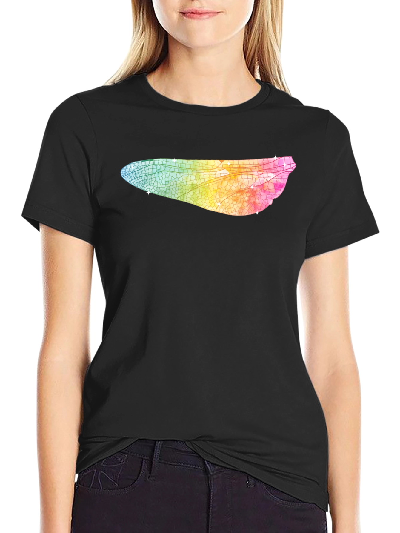 Rainbow Dragonfly Wing T-Shirt