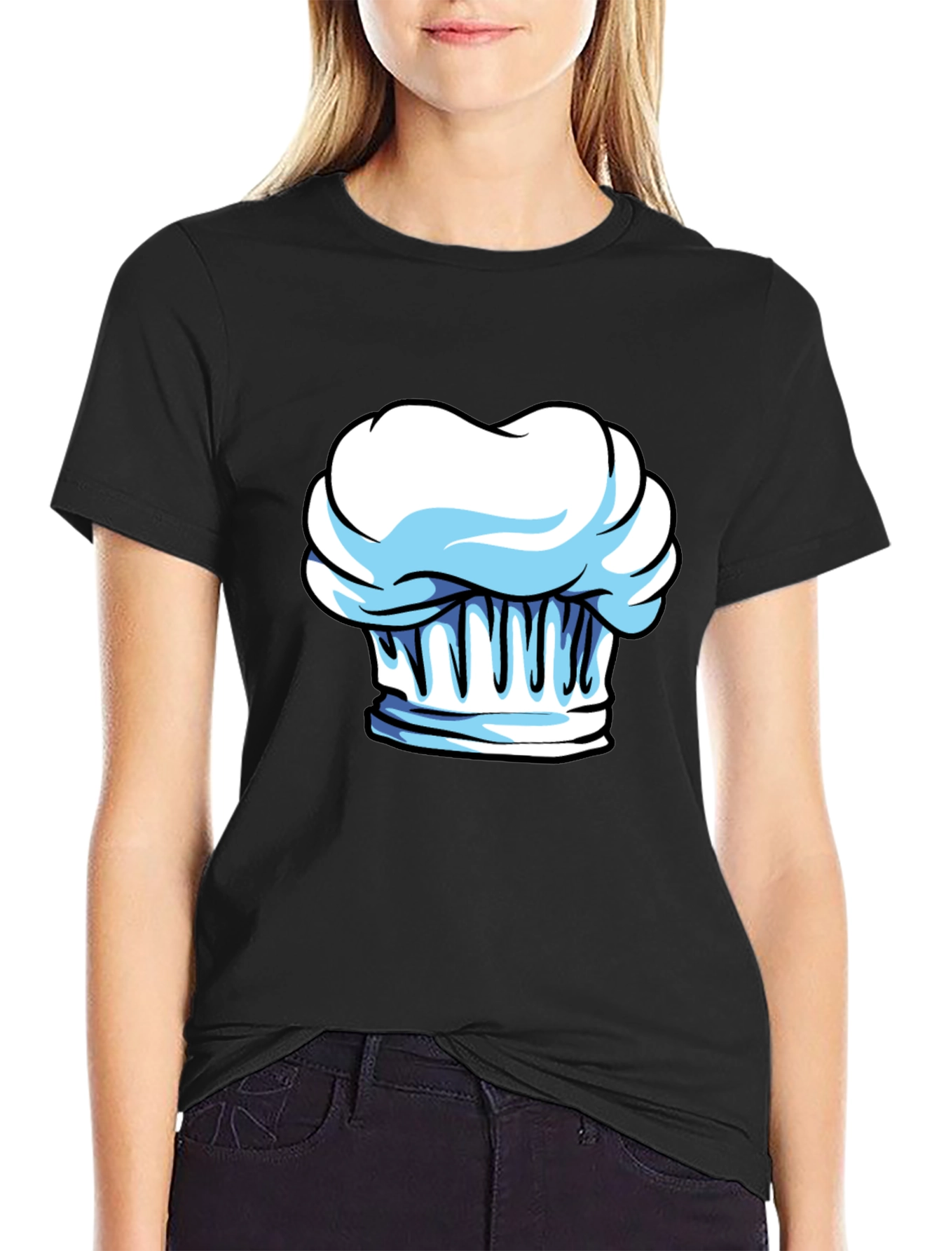 Chef Hat Graphic Tee - Stylish Cotton Blend