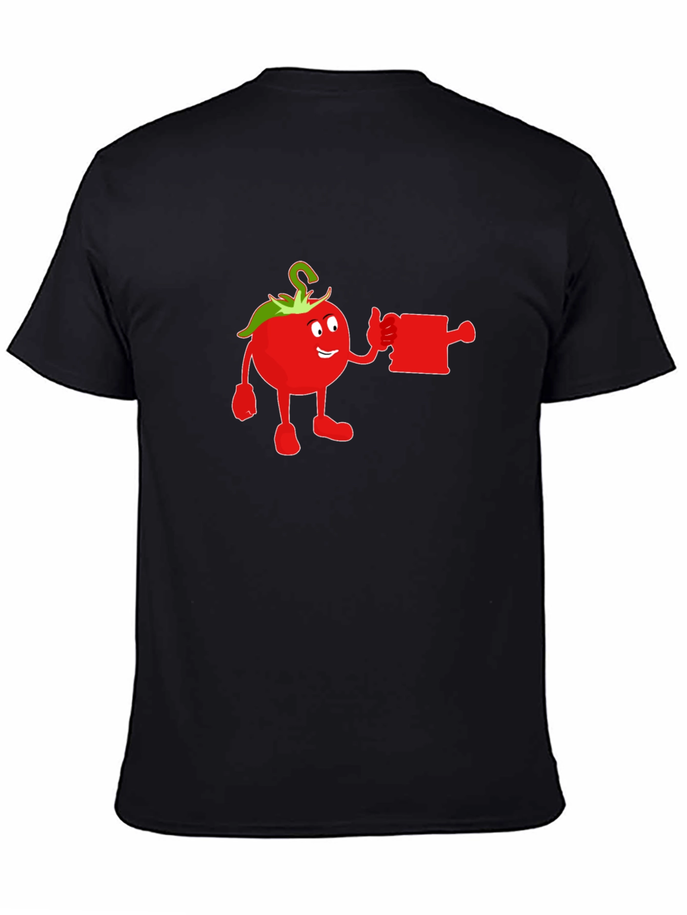 Whimsical Tomato Cartoon Graphic T-Shirt