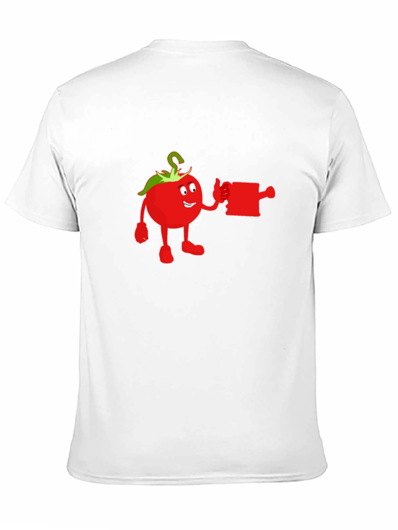 Whimsical Tomato Cartoon Graphic T-Shirt