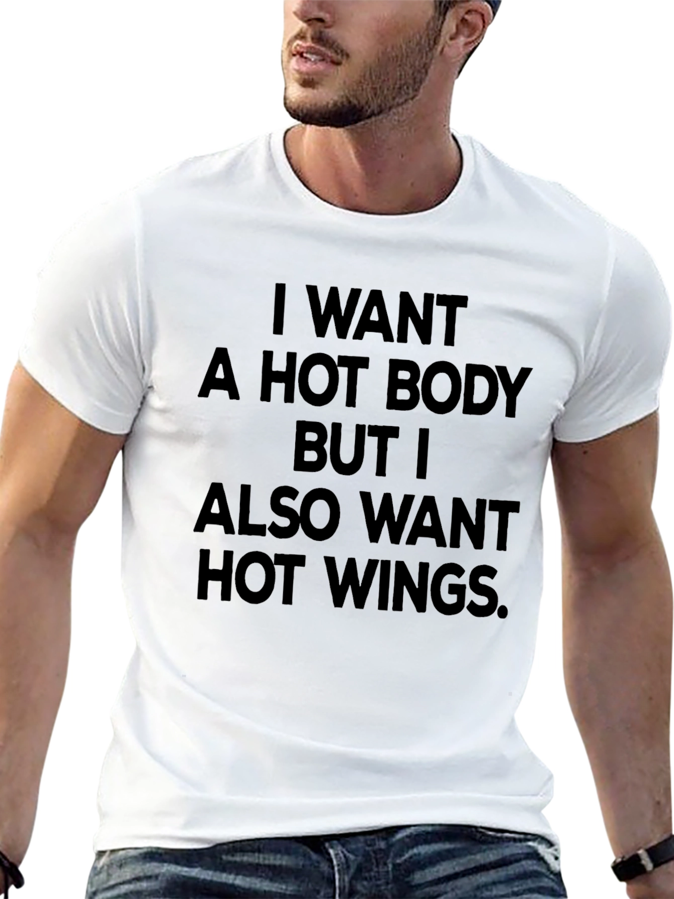 Hot Body Hot Wings T-Shirt - Funny Foodie Tee