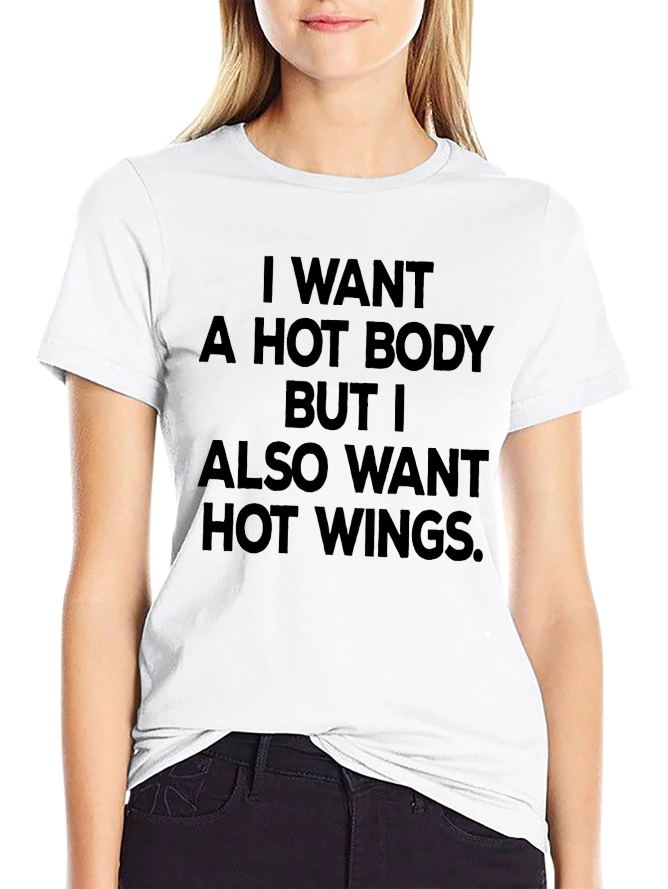 Hot Body Hot Wings T-Shirt - Funny Foodie Tee