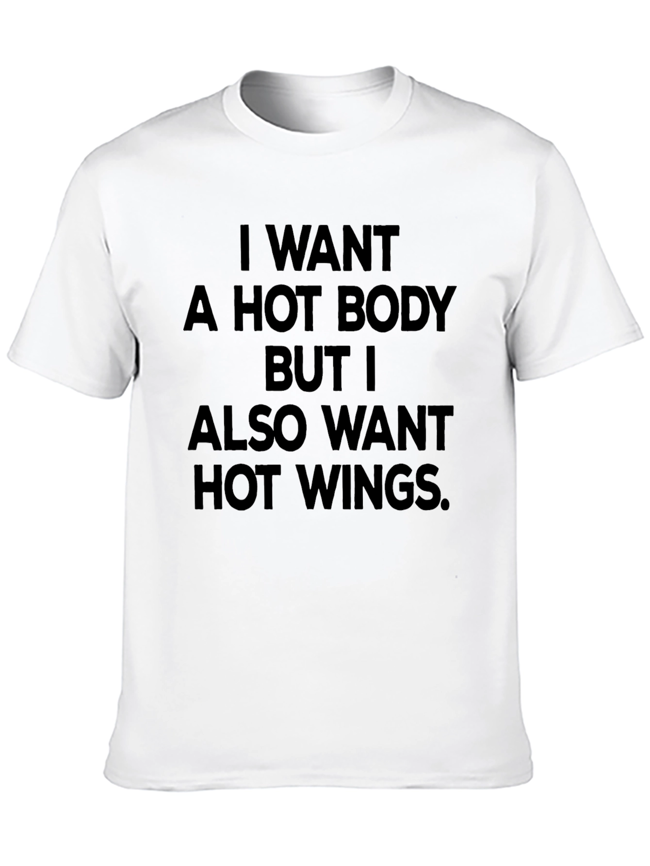 Hot Body Hot Wings T-Shirt - Funny Foodie Tee