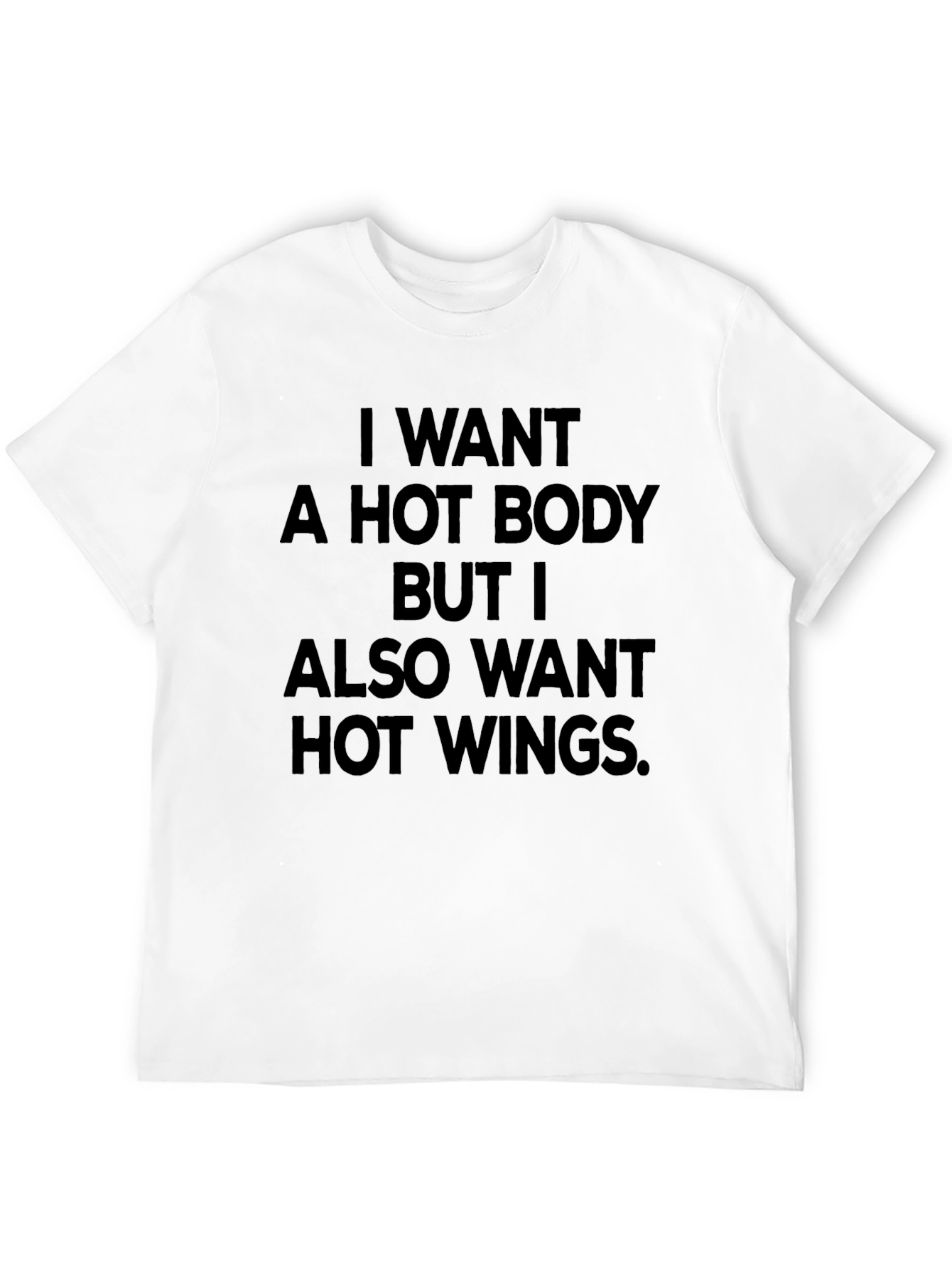 Hot Body Hot Wings T-Shirt - Funny Foodie Tee