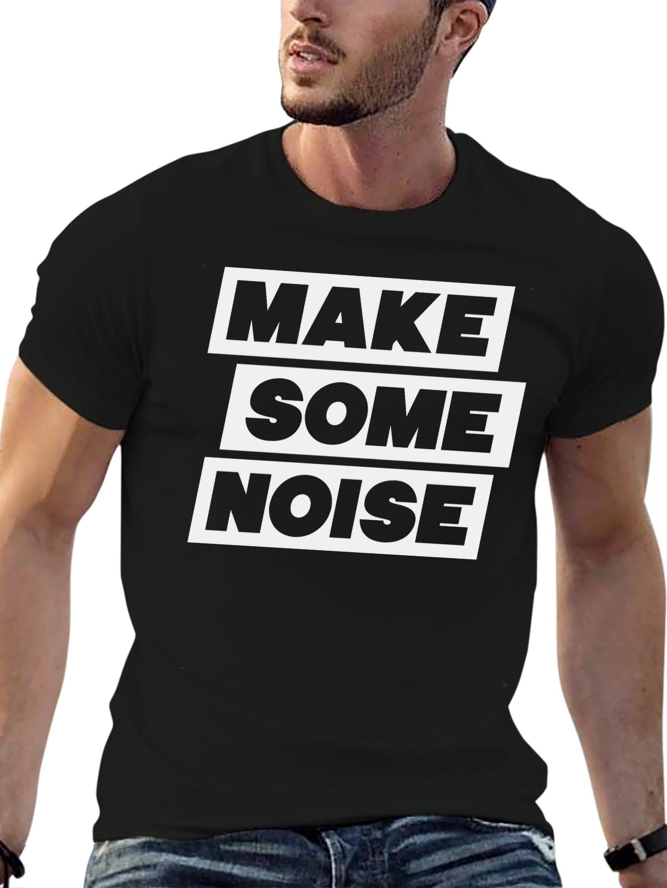 Make Some Noise T-Shirt - Bold Graphic Tee
