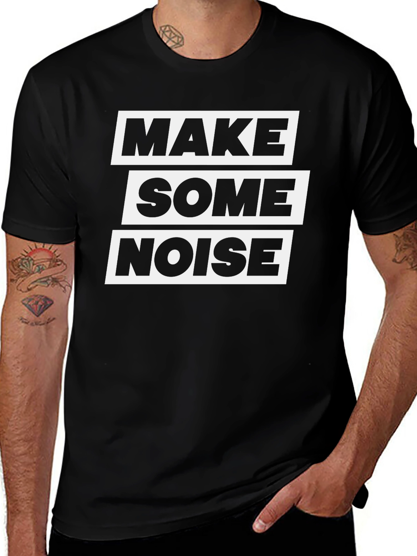 Make Some Noise T-Shirt - Bold Graphic Tee