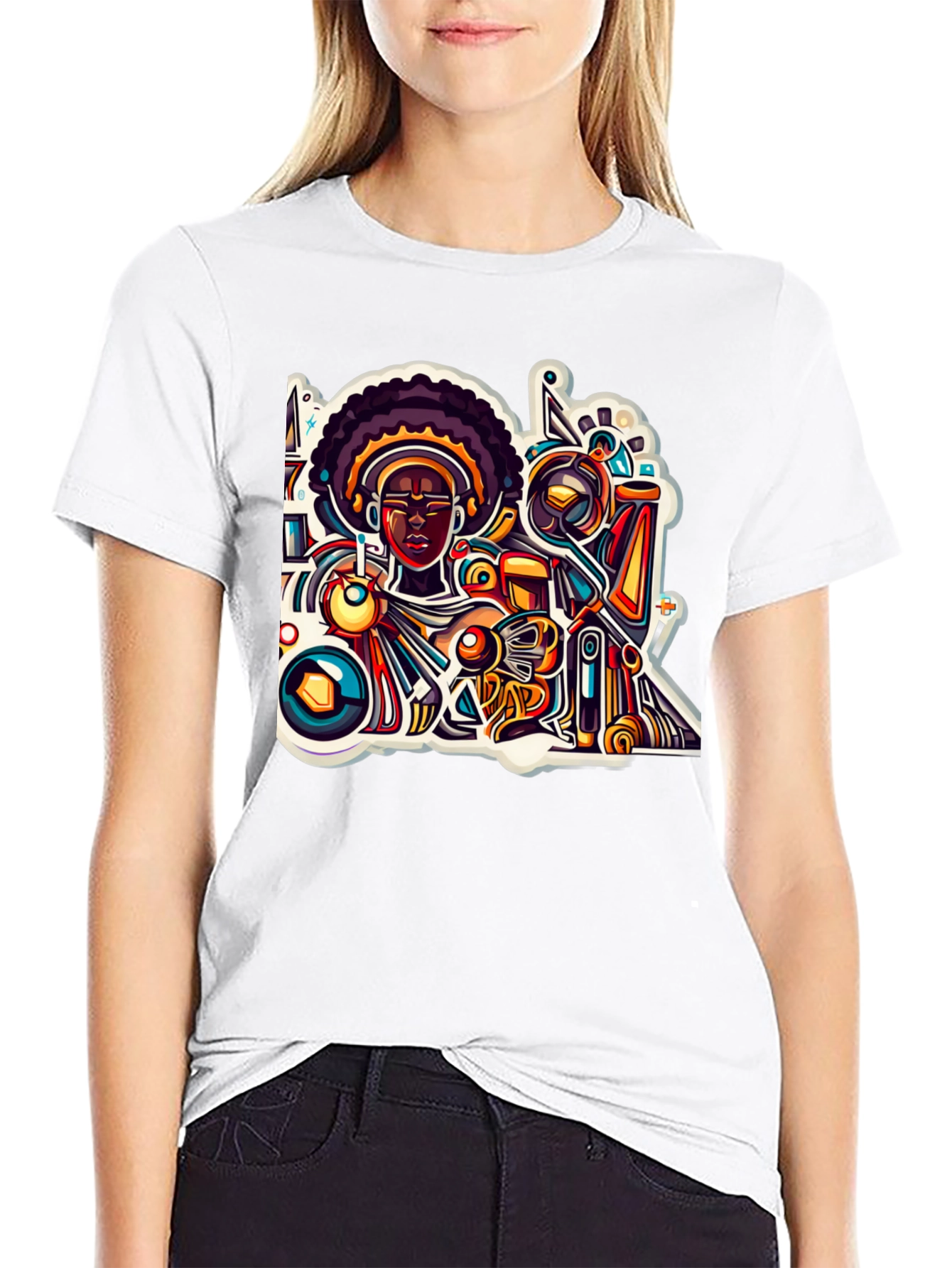 Abstract Afro Art T-Shirt